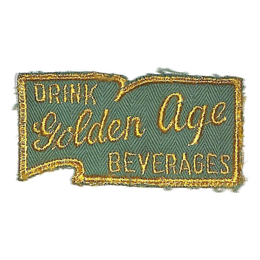 Golden Age Beverages Embroidered Soda Patch c1930's-40's VGC Scarce