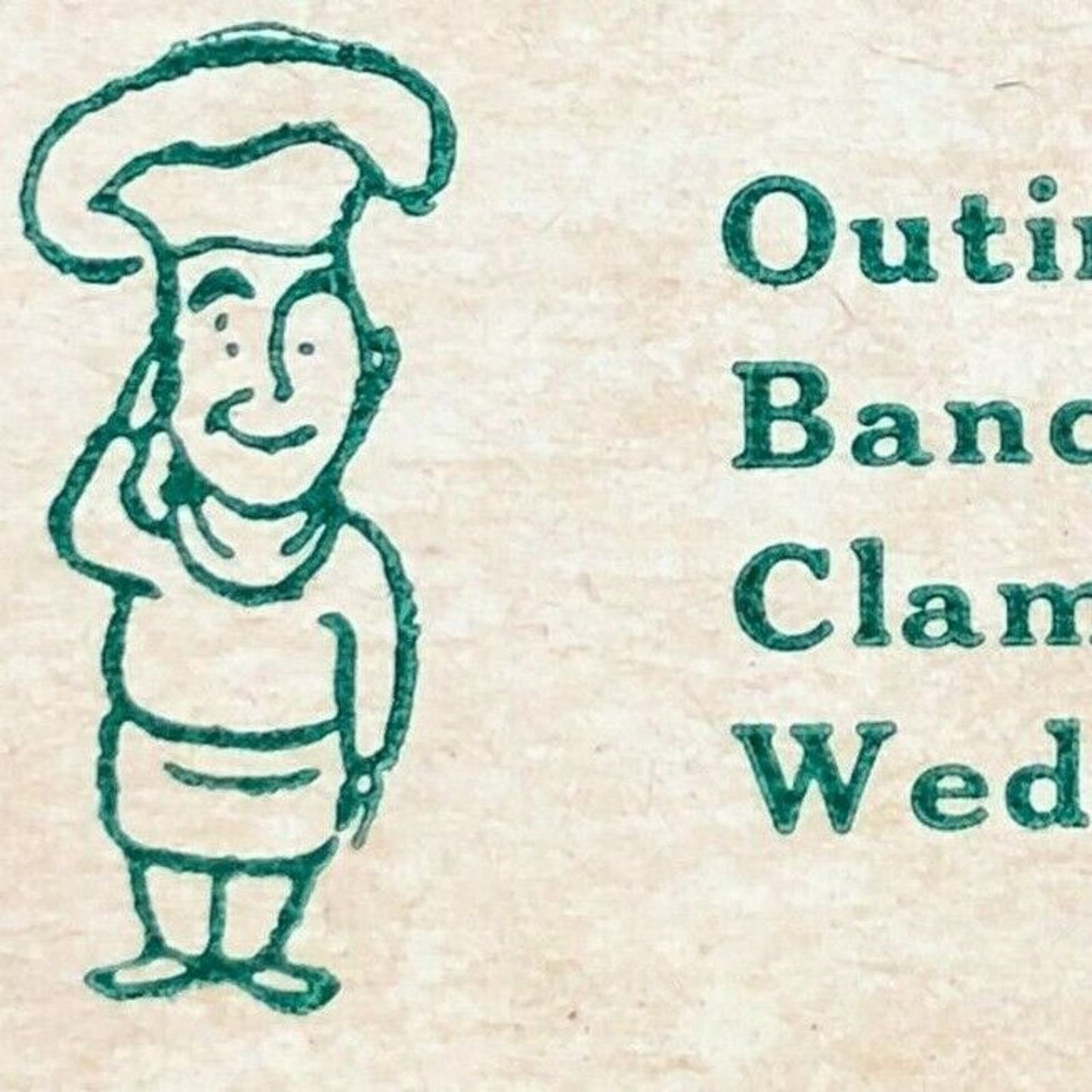 1950's-60's Full Matchbook "Pagani's Caterers" Clambakes Bolton Manchester, CT
