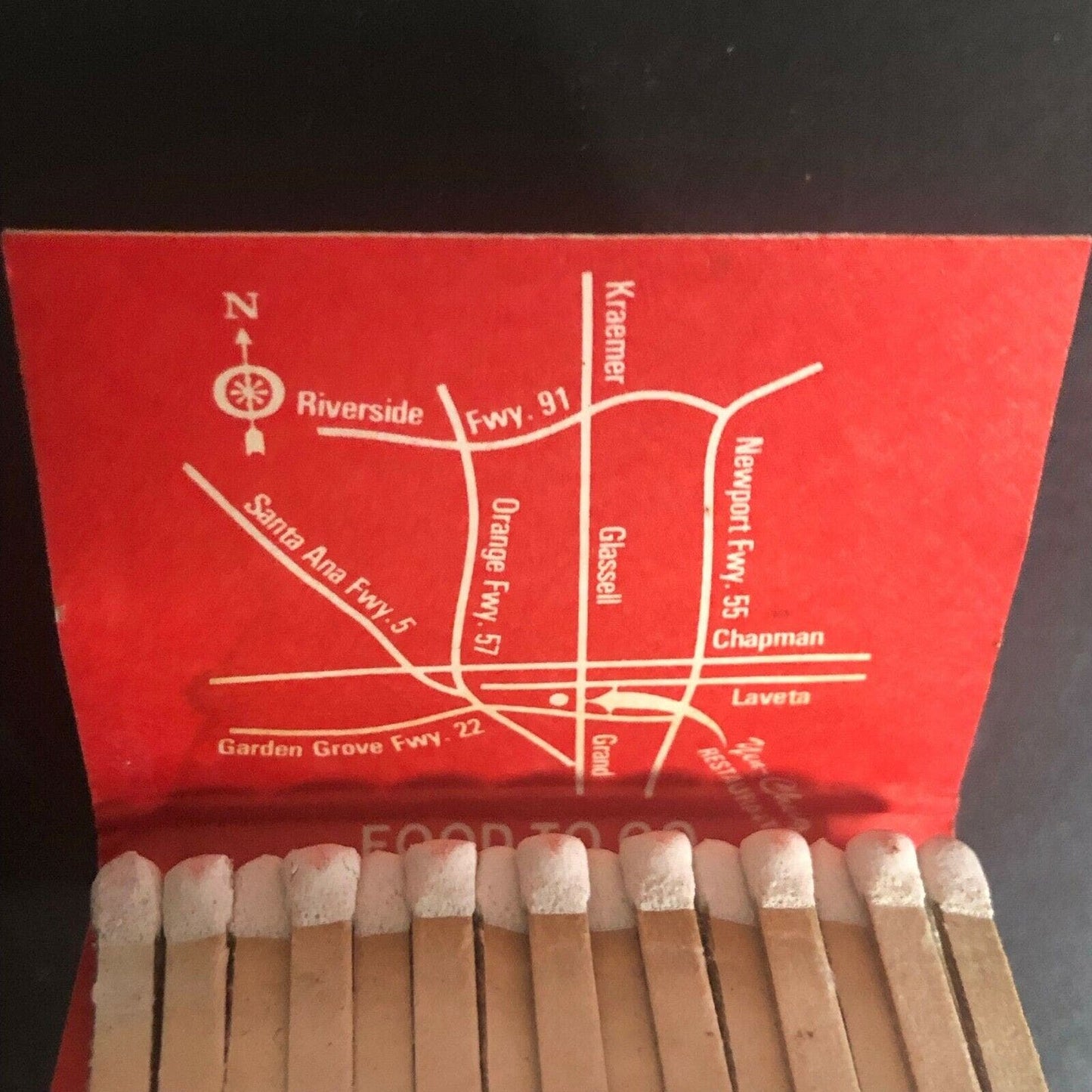 Vintage c1970's-80's Full Matchbook "Yen Ching Restaurant" Orange, CA