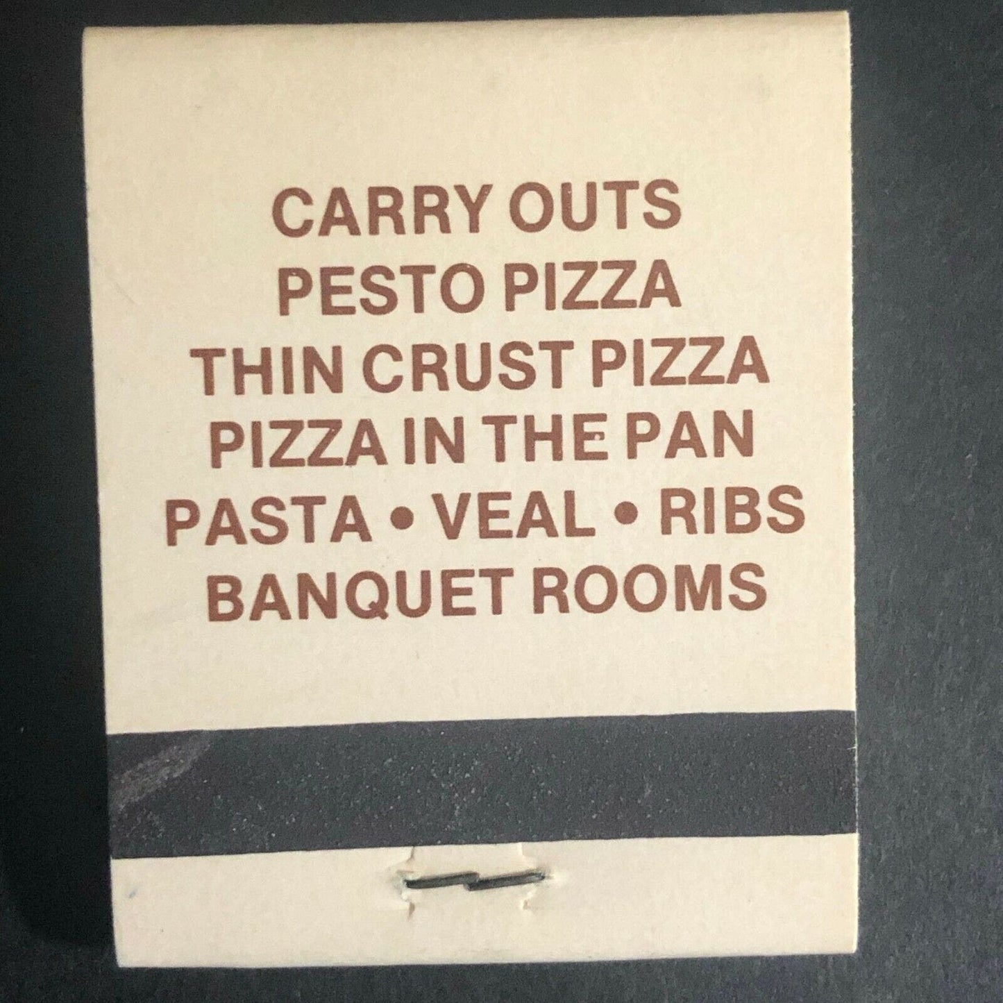 Vintage c1970's-80's Full Matchbook "Riggio's Restaurant & Lounge" Niles, IL