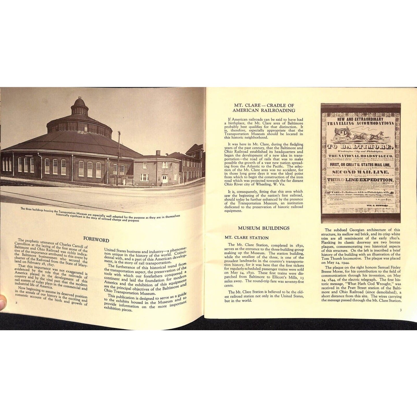 1970 B&O Baltimore & Ohio Transportation Museum Soft Cover Booklet 32pp