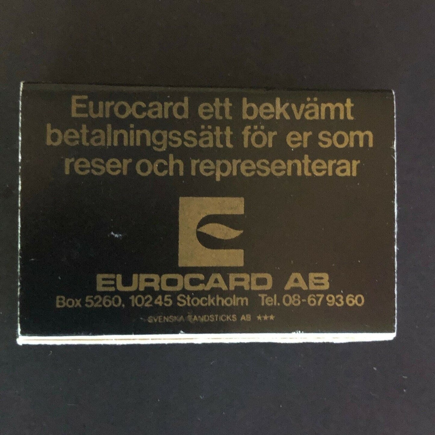 c1970's-80's Wooden Matchbox Matchbook - Operakällaren Denmark