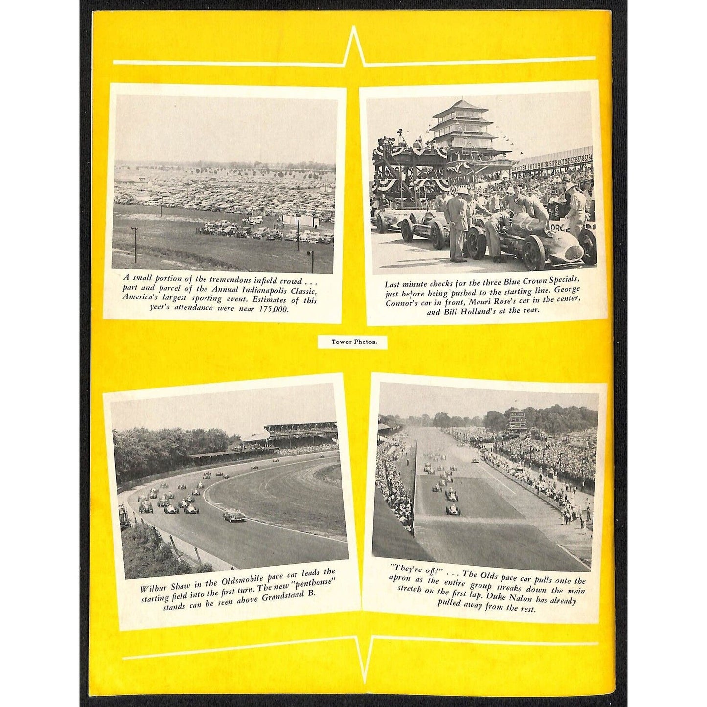 1949 Indy 500 Floyd Clymer's Indianapolis 500 Mile Yearbook IMS 64pp. VGC