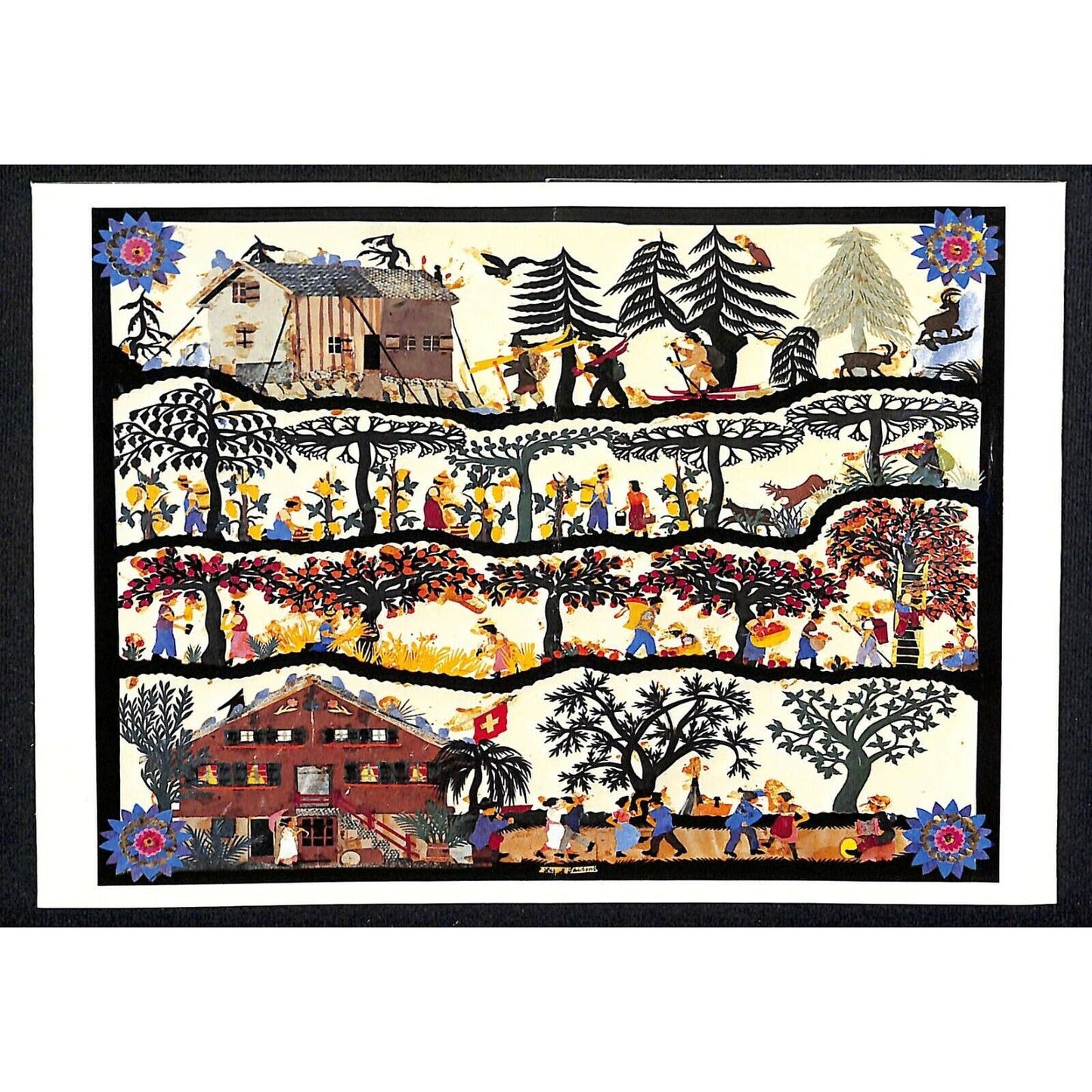 Biggs (Mansion) Chicago 1989 American Swiss COC Christmas Dinner Menu Card