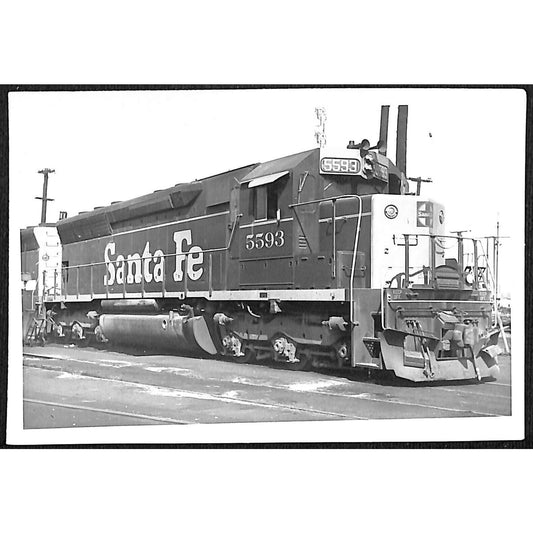 1970 Atchison Topeka and Santa Fe 3 3/8" x 5" B/W Glossy Photograph