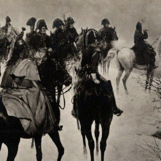 c1914-18 Bulgarian Military Postcard - Eve of Austerlitz Battle - Horseback