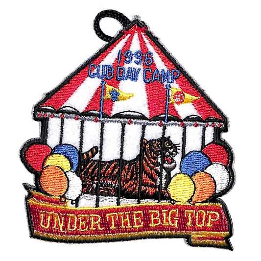 BSA Patch 1996 Cub Day Camp "Under the Big Top" Tiger VGC