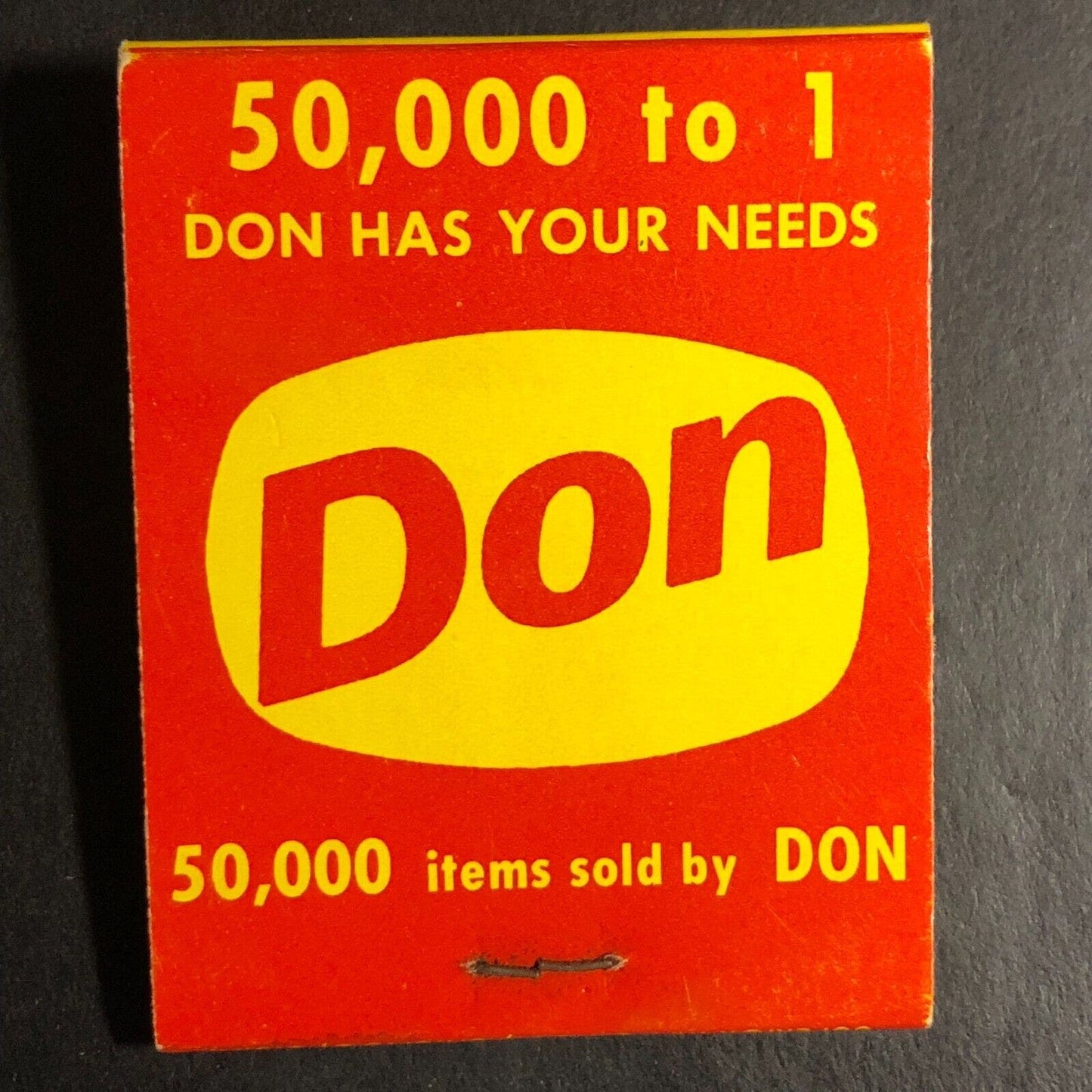 Edward Don & Company (Food Service) Chicago Full Matchbook c1968-73* Scarce VGC