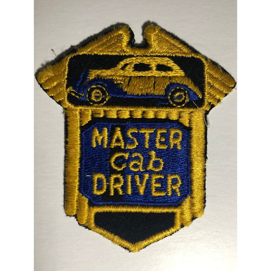 c1960's-70's Master Cab Driver Embroidered Patch VGC Scarce