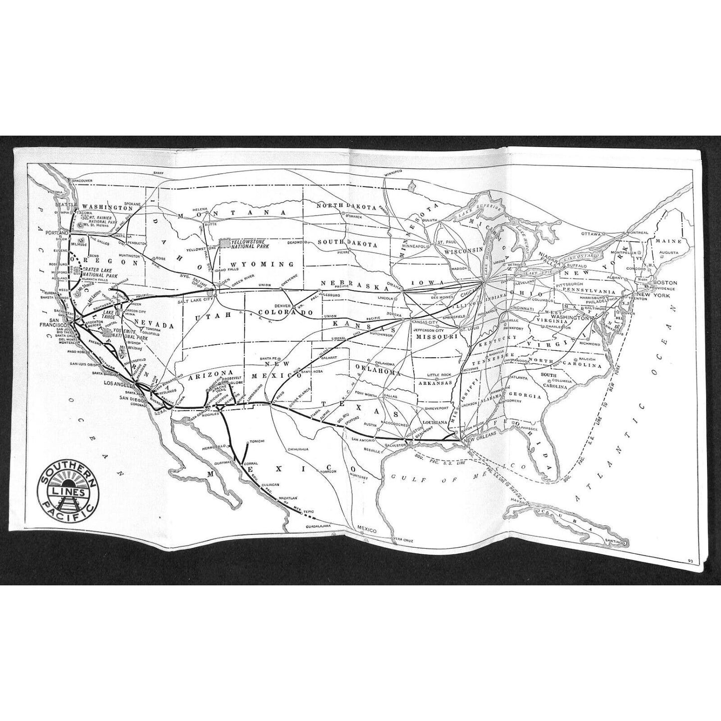 Across America Through San Francisco via Southern Pacific 1921 RR Brochure 28pp