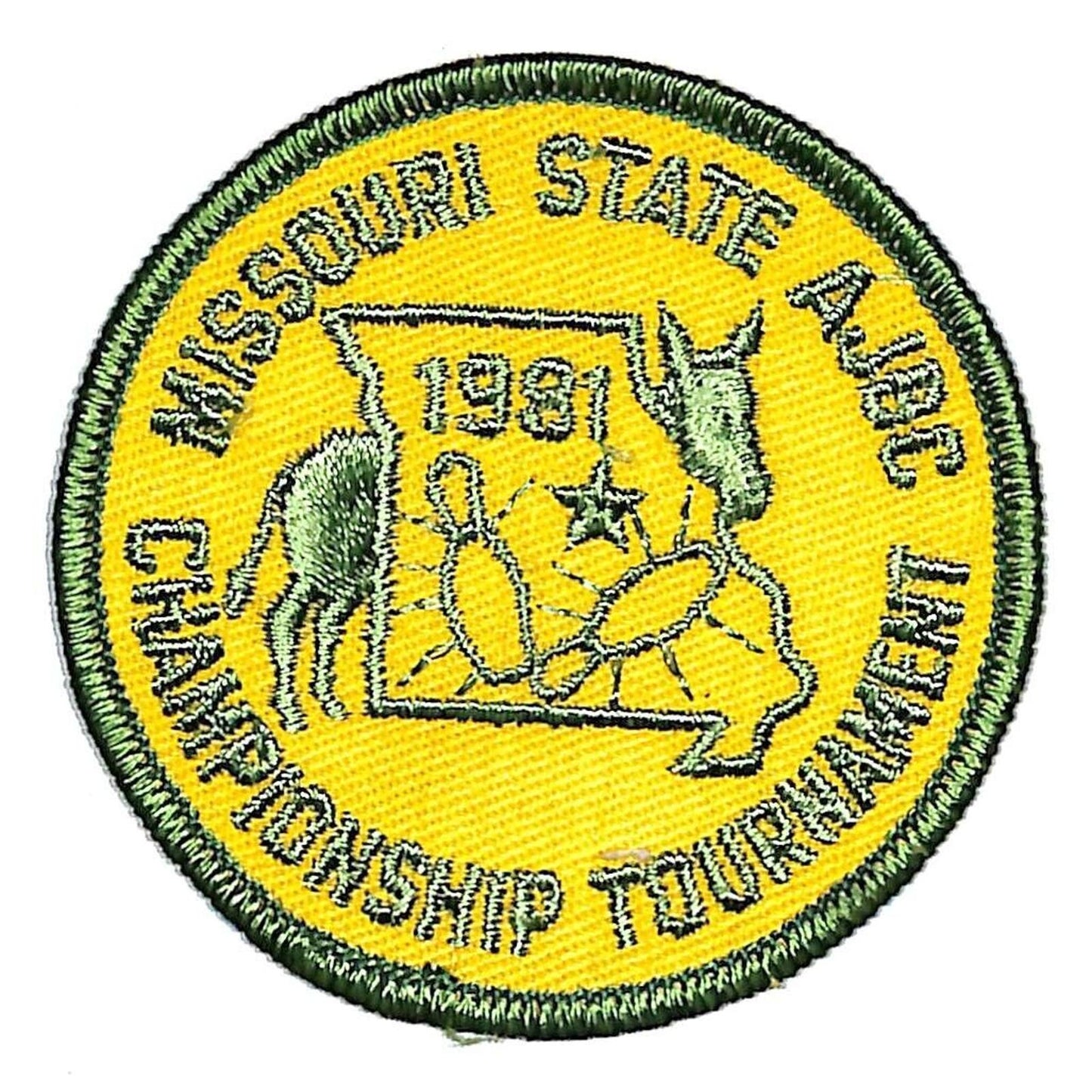 1981 Missouri State Championship Tournament AJBC Embroidered Bowling Patch