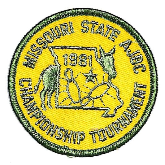 1981 Missouri State Championship Tournament AJBC Embroidered Bowling Patch