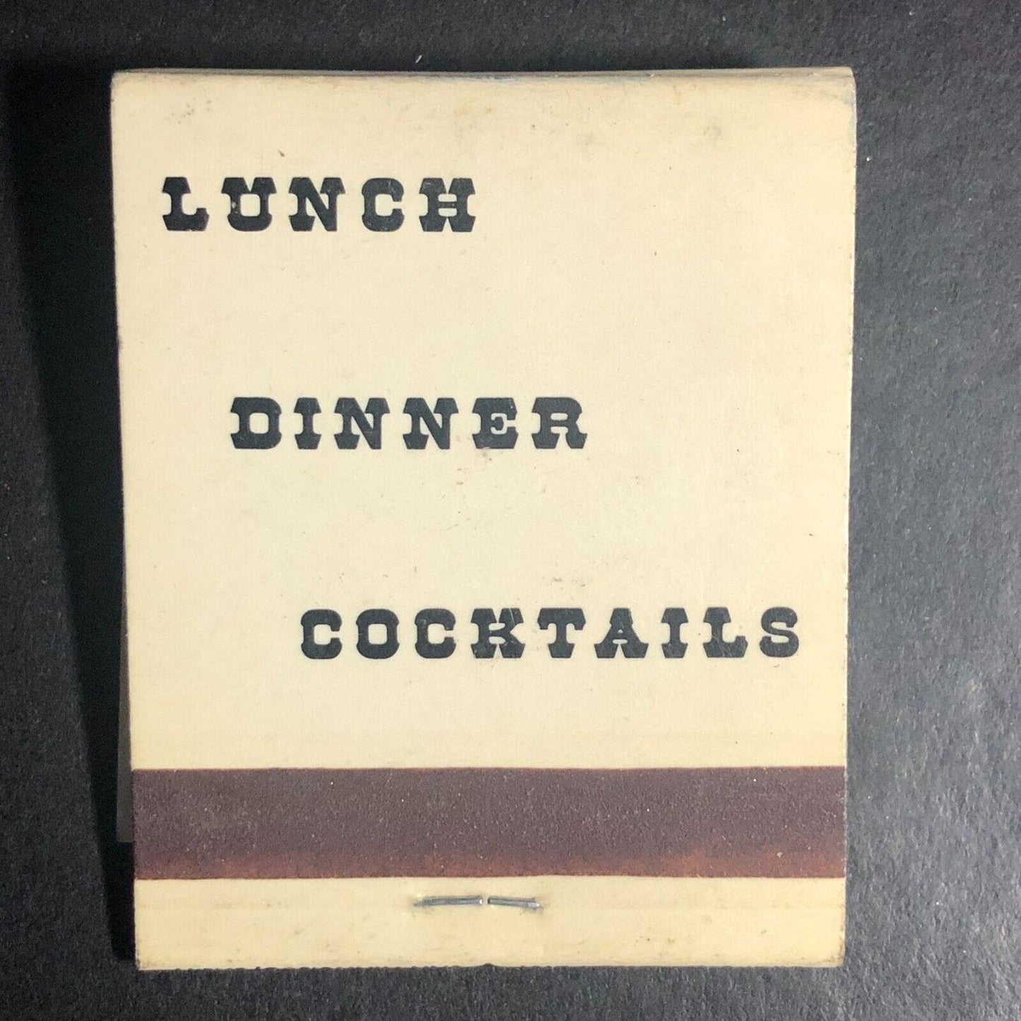 Livermore, CA Livermore Station Restaurant Locomotive Full Matchbook c1975-85