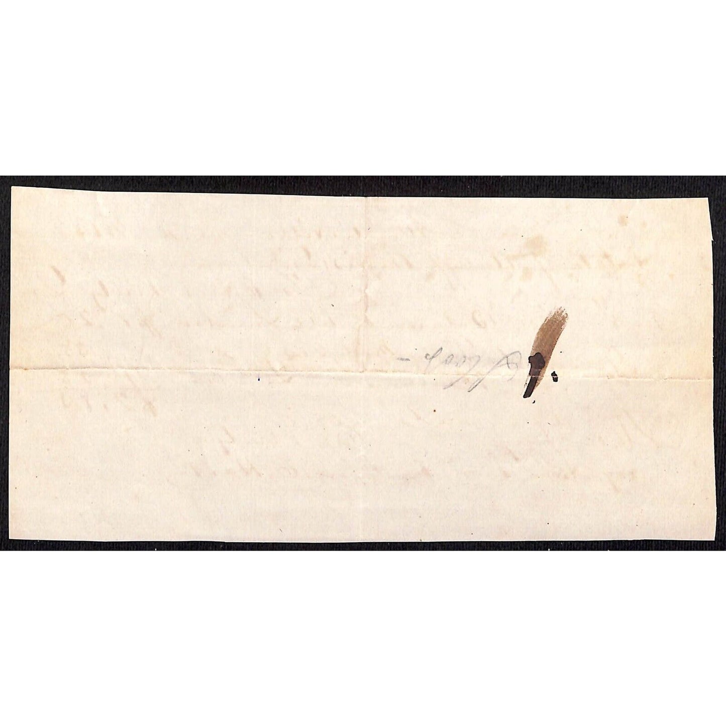 1853 Atlanticville, NY (East Quogue) Hand Written lumber Receipt - Very Scarce