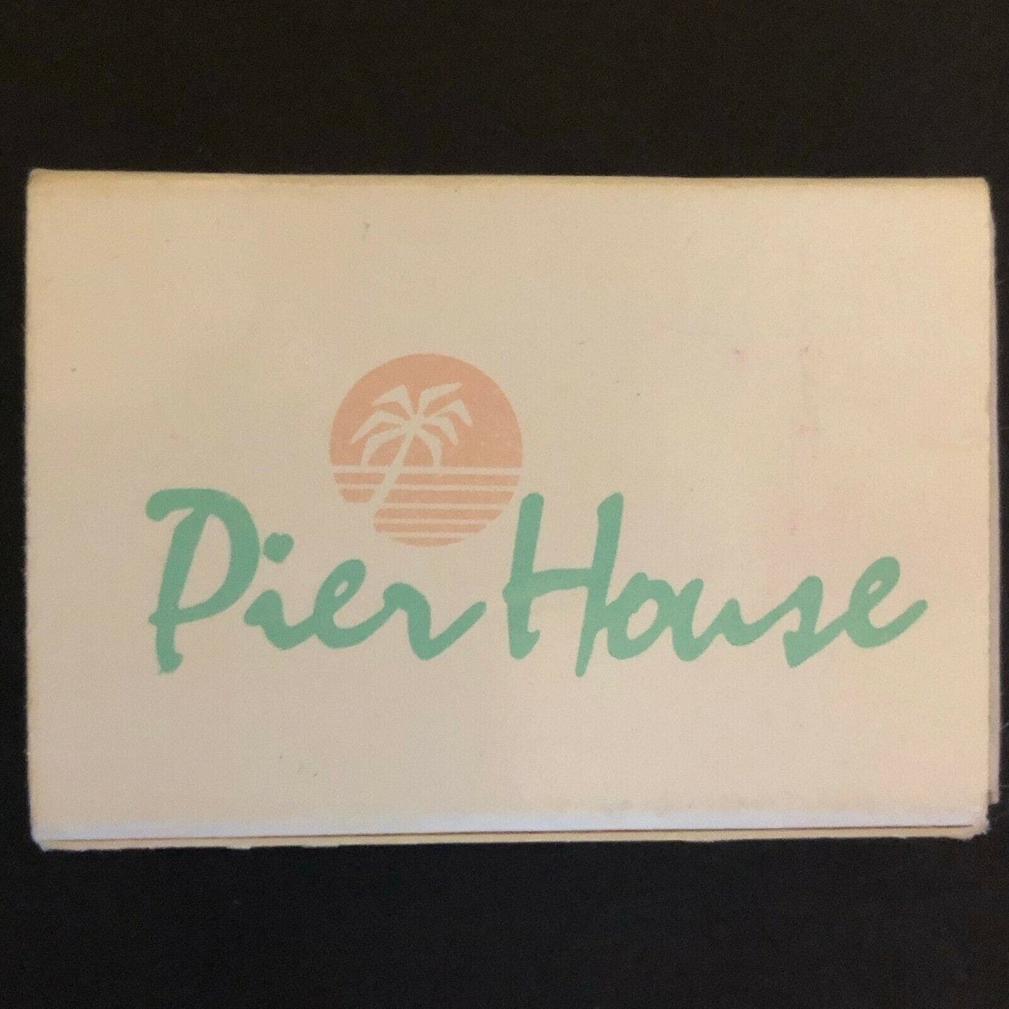 c1970's-80's Vintage Wooden Matchbox Matchbook "Pier House" Old Town, Key West