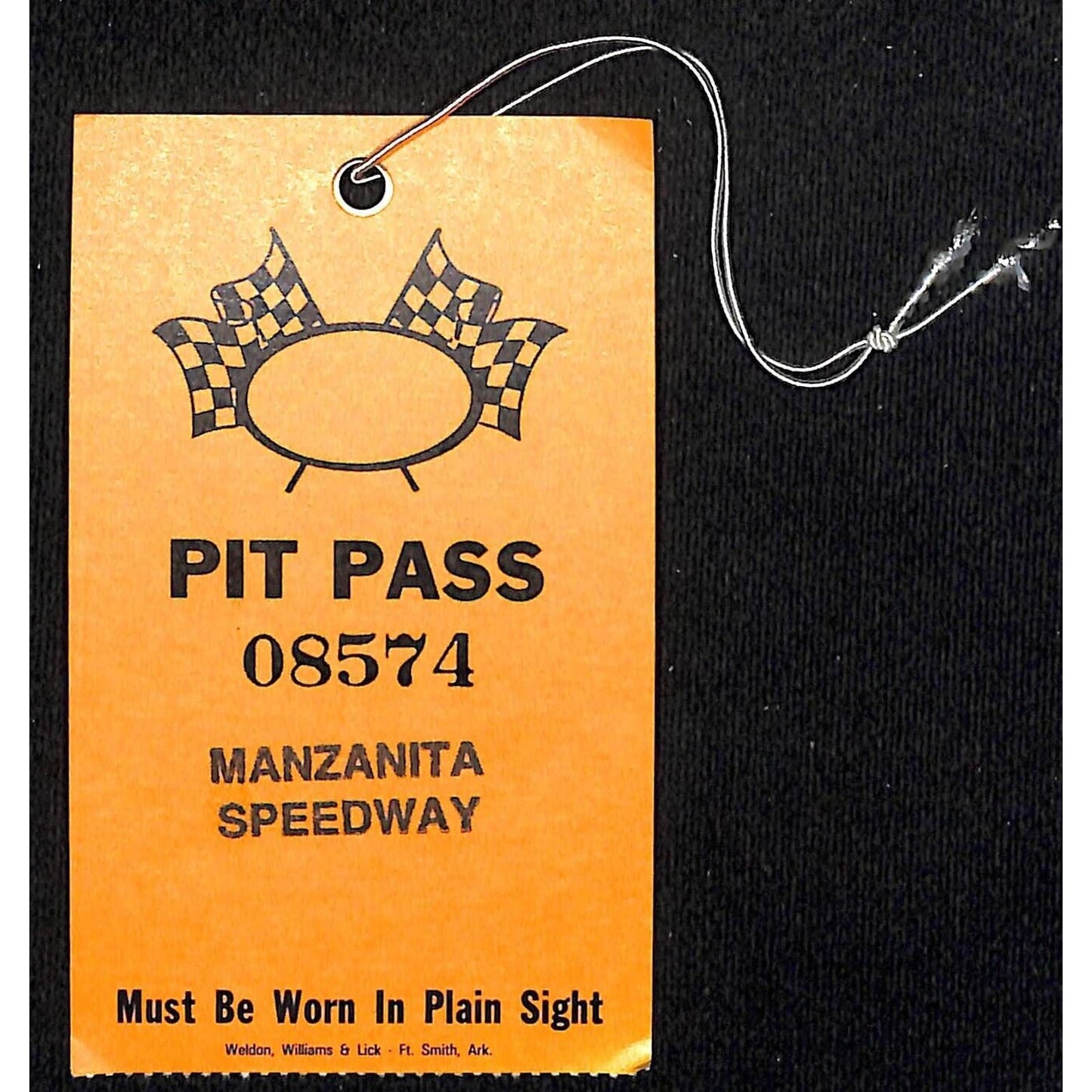 Manzanita Speedway Phoenix, AZ Racing Pit Pass c1970-80's #08574 VGC Scarce