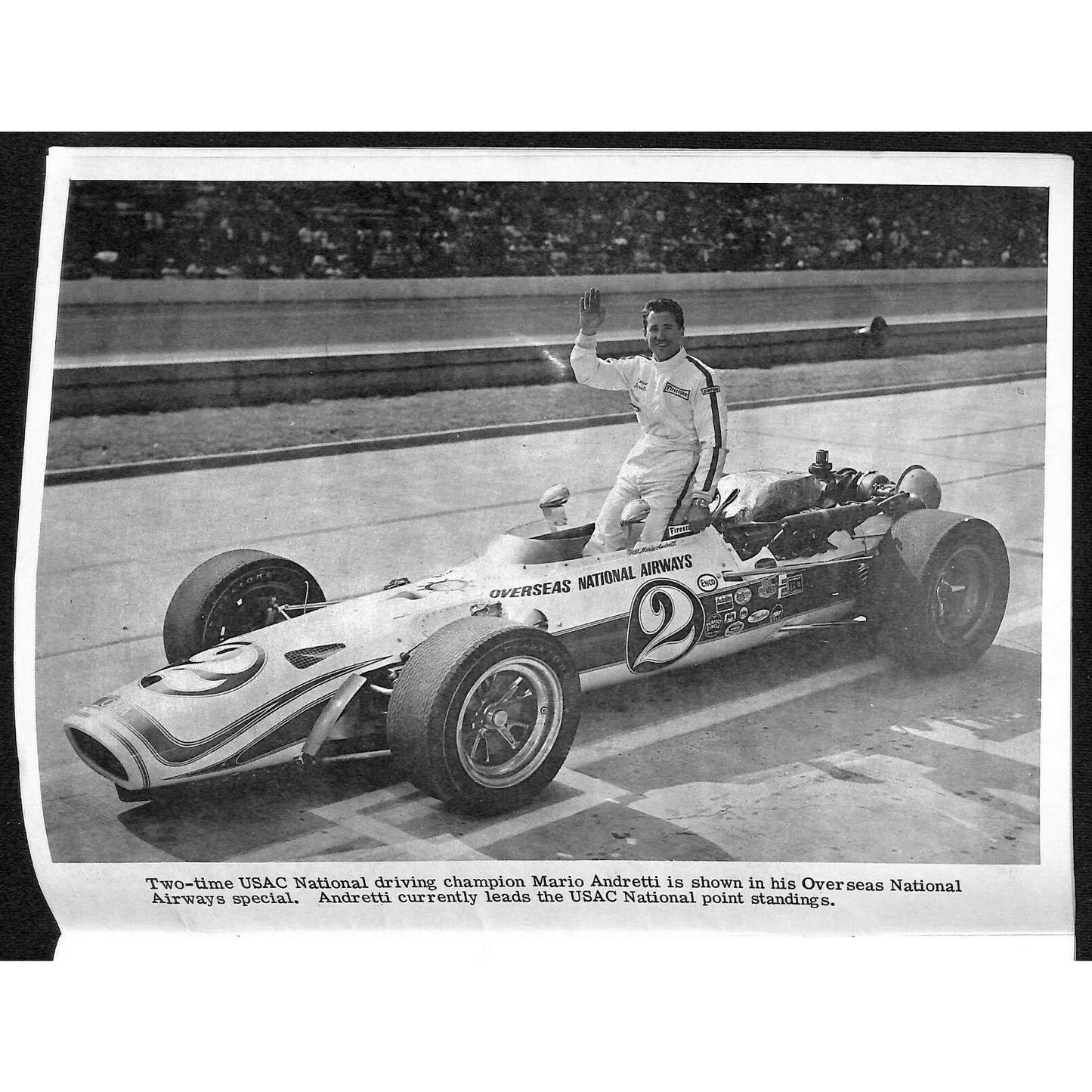 Scarce Nov 3 1968 USAC "California 250" Auto Racing Program Hanover Speedway 40p