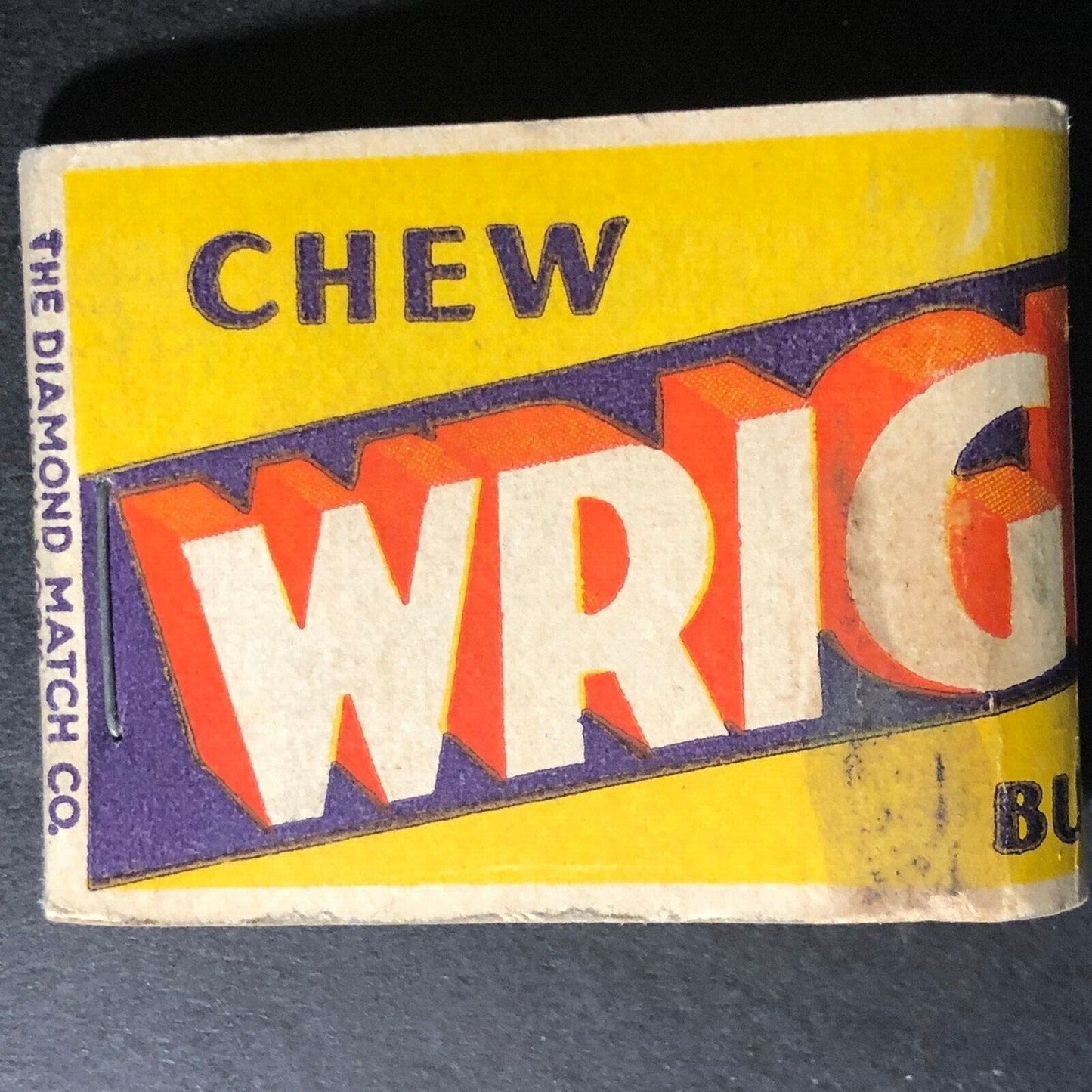 Wrigley's Gum "...for health" Matchbook c1930's-40's 20-Strike Scarce