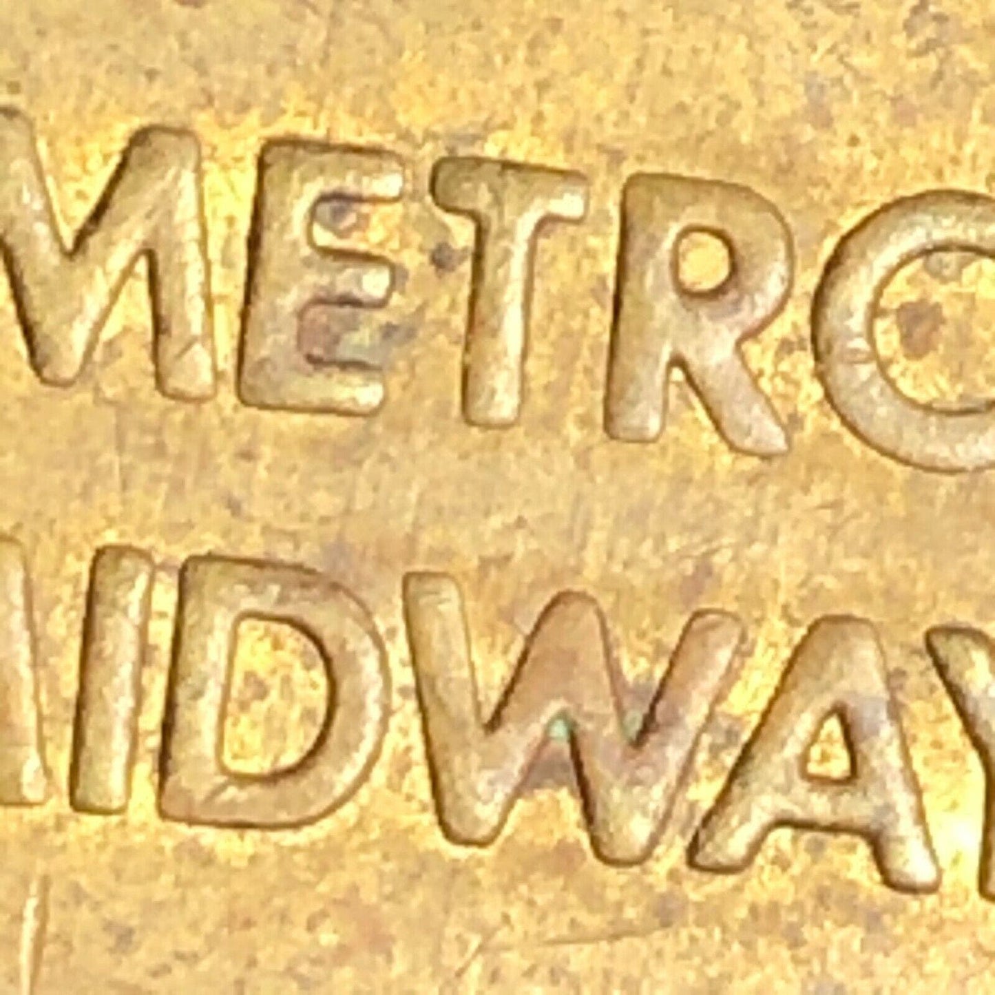 25mm Vintage Pepsi "Metro Midway" Brass Token