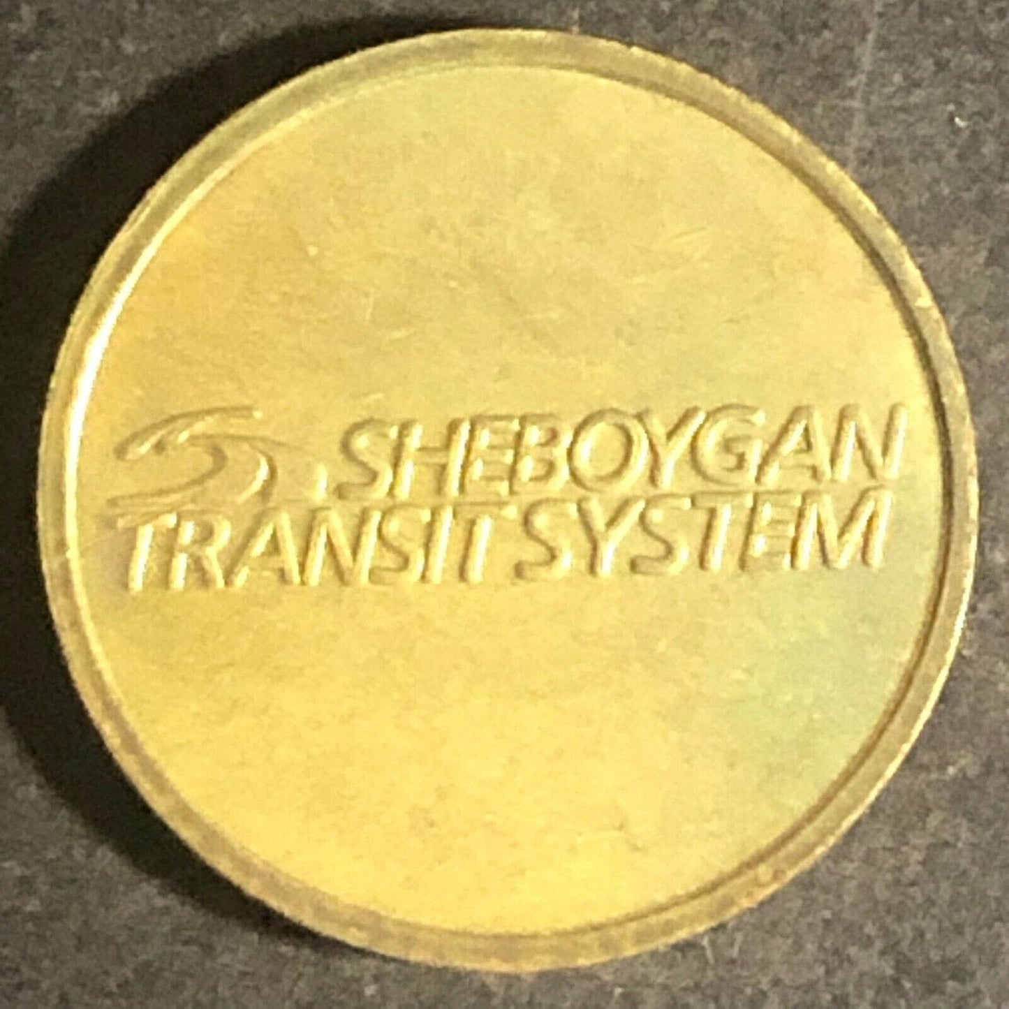 Vintage 16mm Brass Sheboygan (Wisconsin) "One Student Fare" Transit Token
