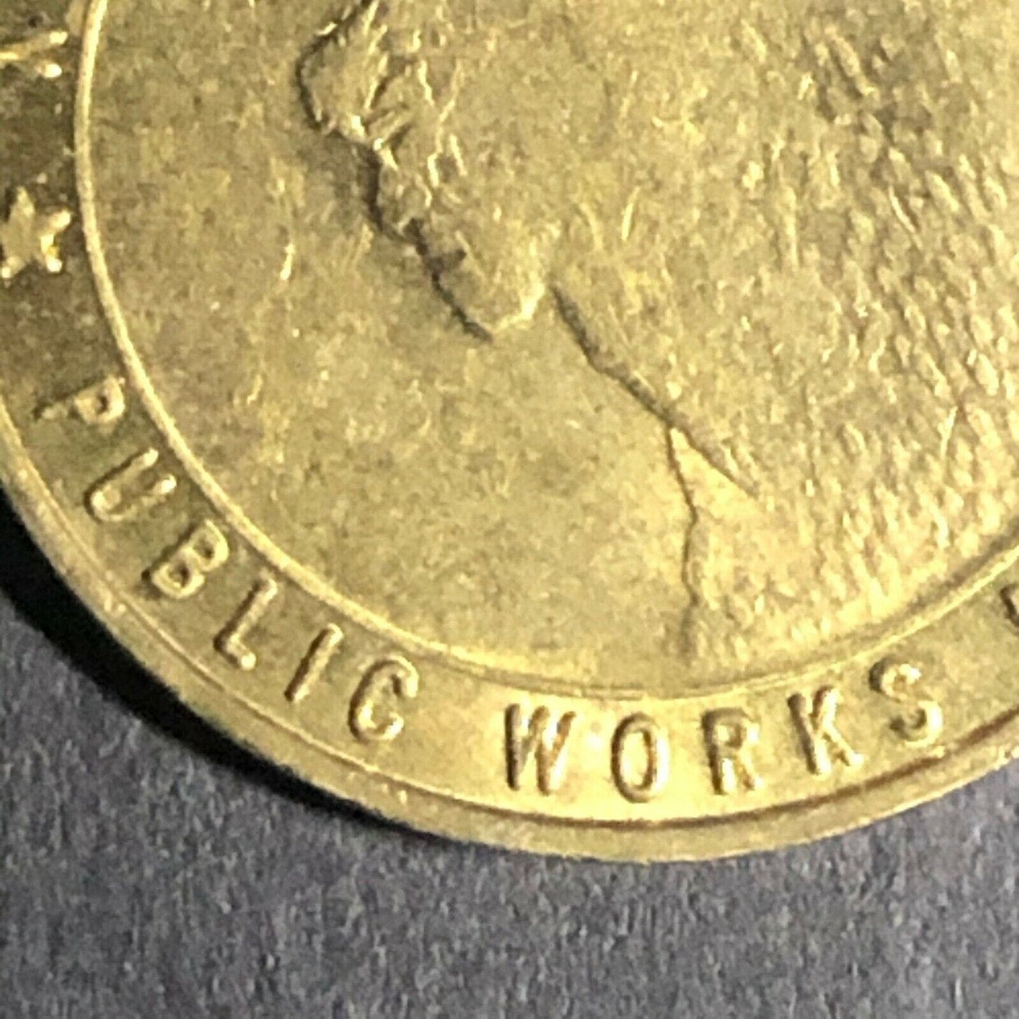 22.8mm New Hampshire Public Works and Highways Token - Fauver Coll.