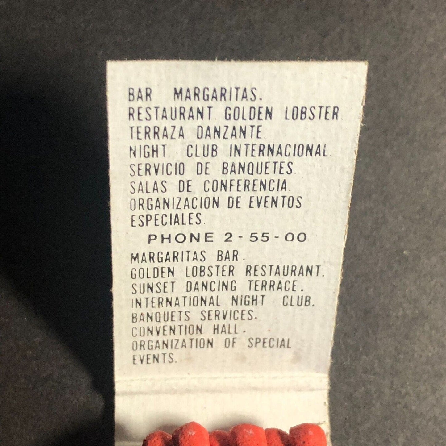 Hotel Playa El Rey & Suites Mazatlan, Mexico Full Matchbook c1973-80 VGC