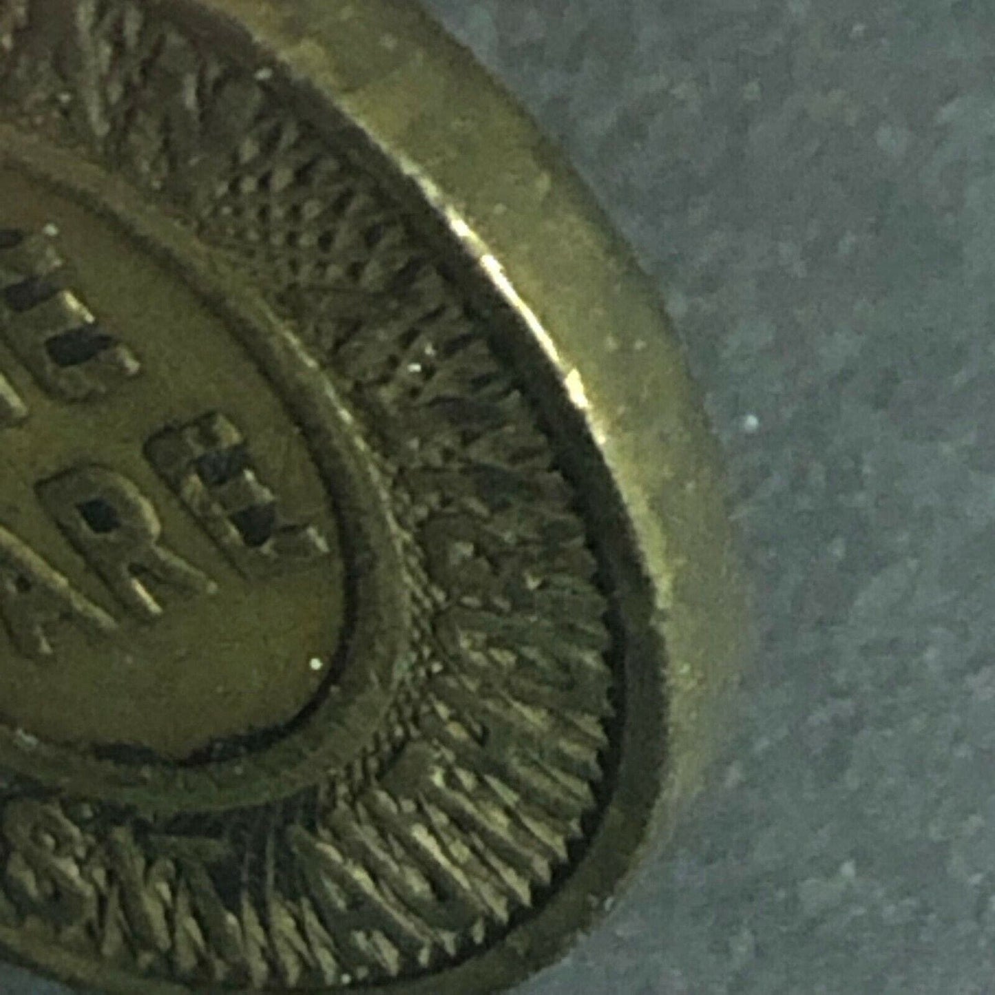 c1951 20mm Metropolitan Transit Authority One Fare Brass Transit Token - Boston