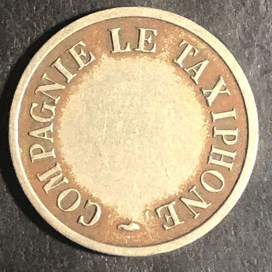 French Telephone Token Pay Phone Compagnie Le Taxiphone 19mm
