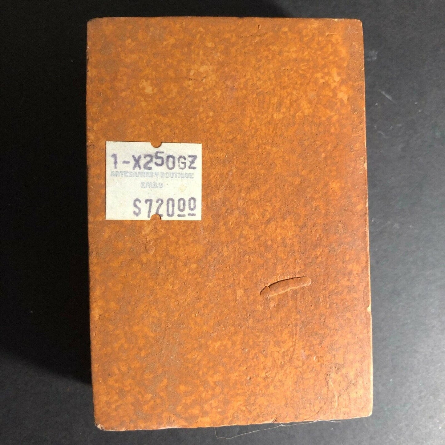 c70's-80's Souvenir Matchbook Matchbox Cancun w/ Ceramic Tile Top & Bottom