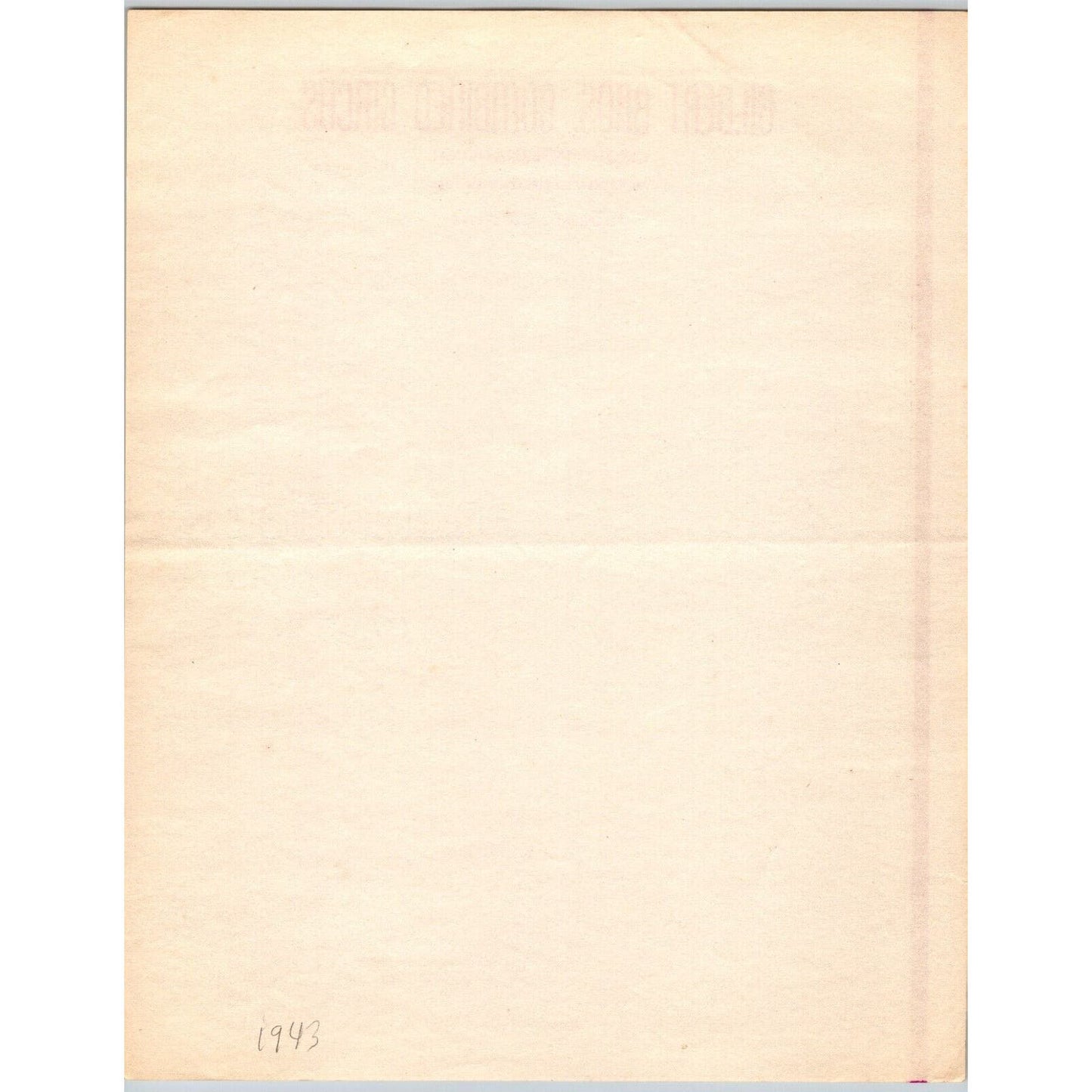 Gilbert Bros. Combined Circus Letterhead Rockefeller Plaza NYC c1943 Scarce