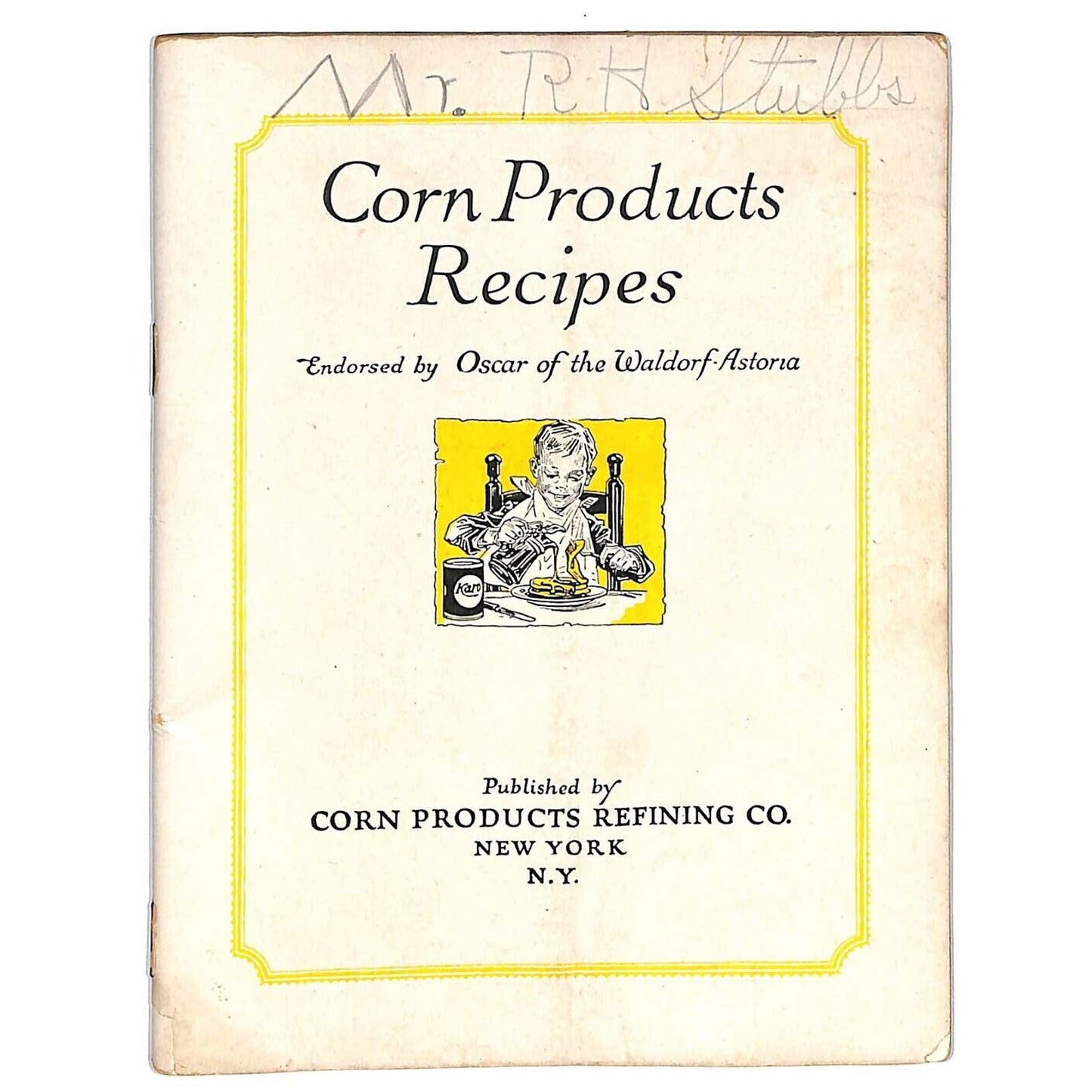 Argo Mazola Karo "Proven Recipes" Booklet 62pp c1920 VGC - Anthropomorphic