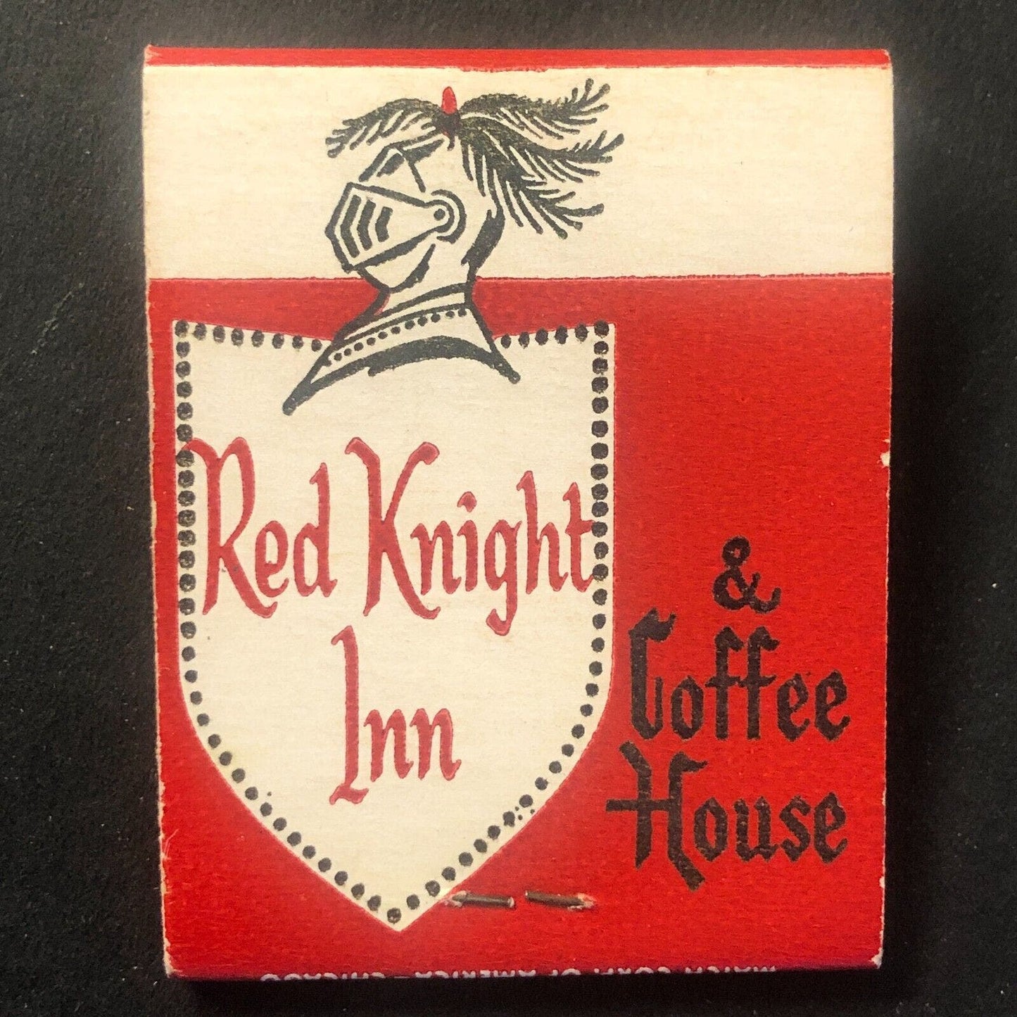 North Shore Hotel Chicago Red Knight Inn Vintage Full Matchbook c1960's-73