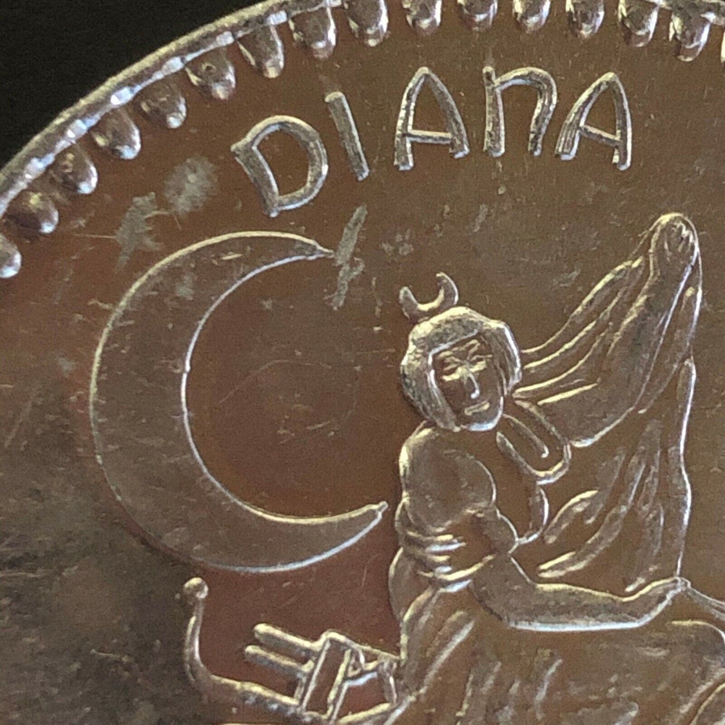 39mm Aluminum "Summertime 1984 - Diana - Metairie, Louisiana" Mardi Gras Token
