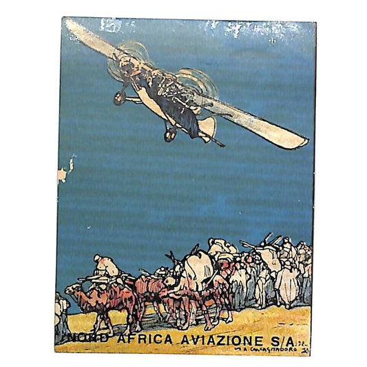 Nord Africa Aviazione S/A South Africa - Desert Canavan Aviation Poster Label