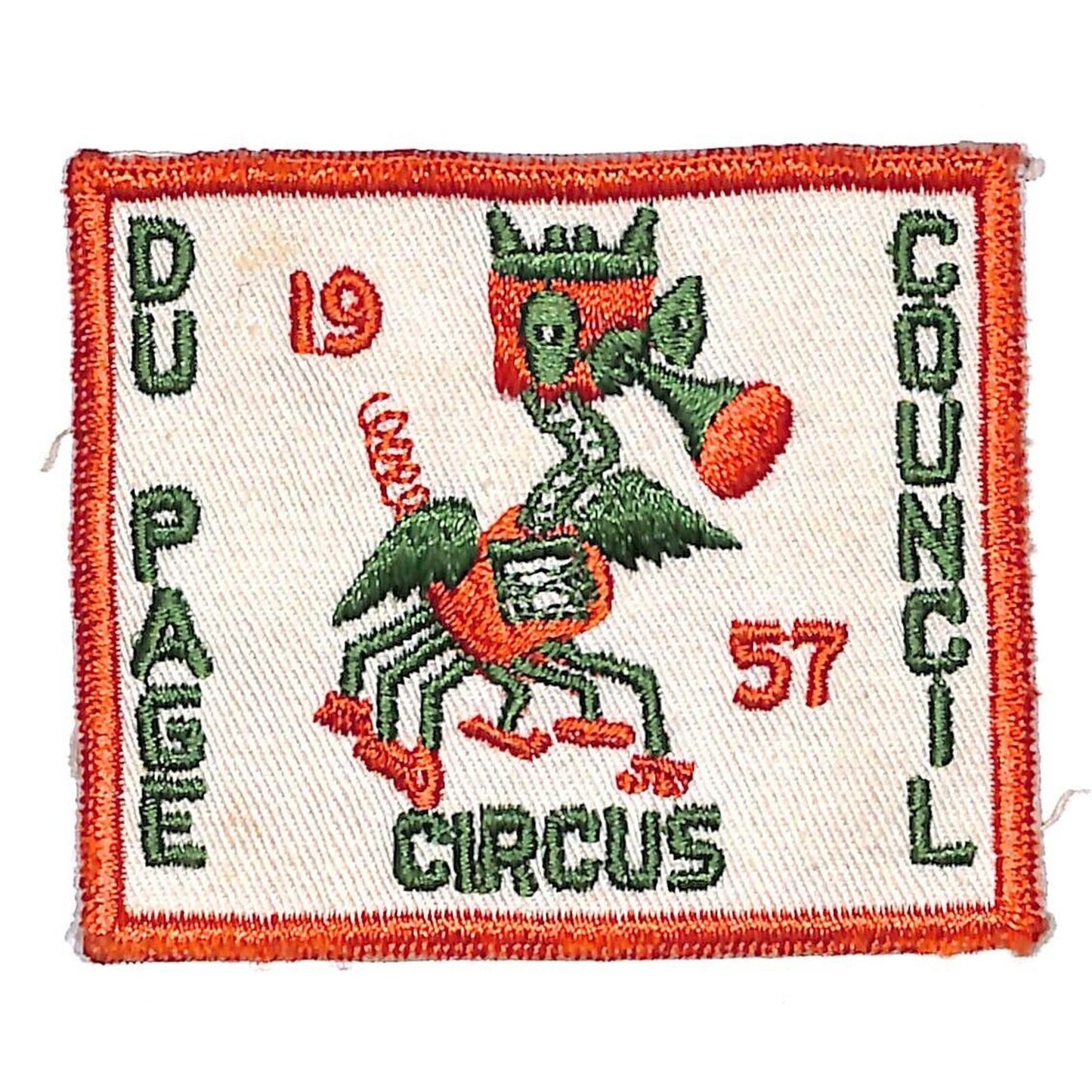 BSA Patch Du Page Council 1957 Circus Scarce VGC