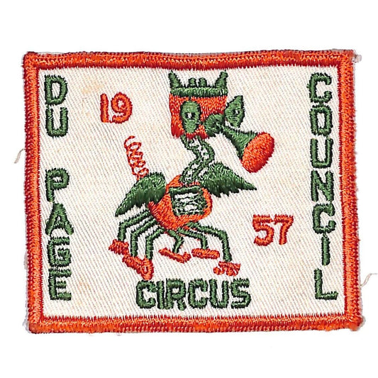 BSA Patch Du Page Council 1957 Circus Scarce VGC