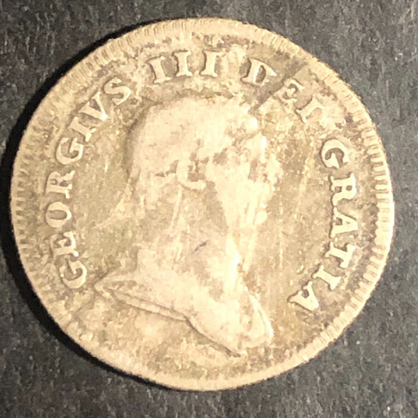 Georgivs III Dei Gratia Bank Token Five Pence Irish 1805 Silver 19mm Ungraded