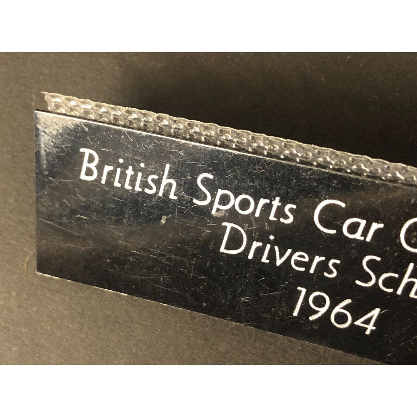 BSCOA British Sports Car Owners 1964 Drivers School Auto Racing Wall Plaque