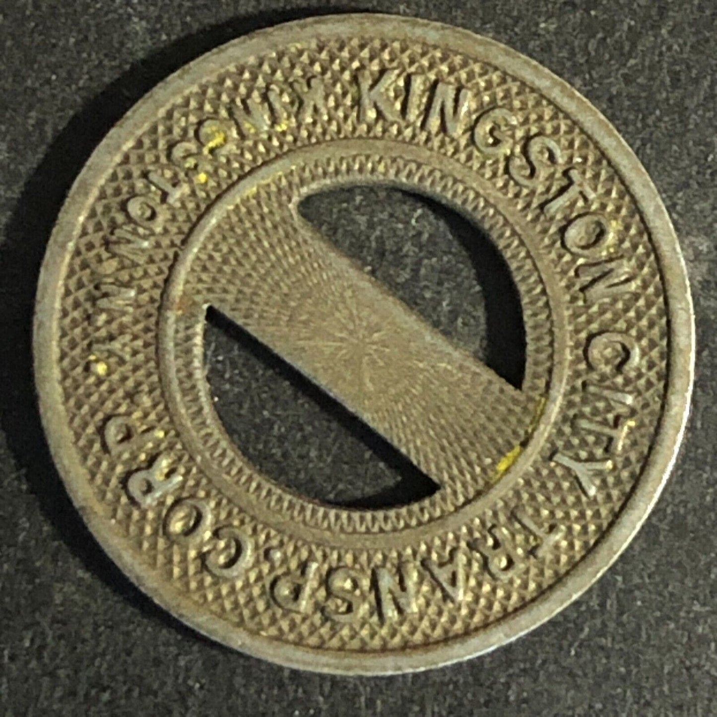 Kingston City Transp. Corp. (NY) Steel G/F One Fare Transit Token 20mm