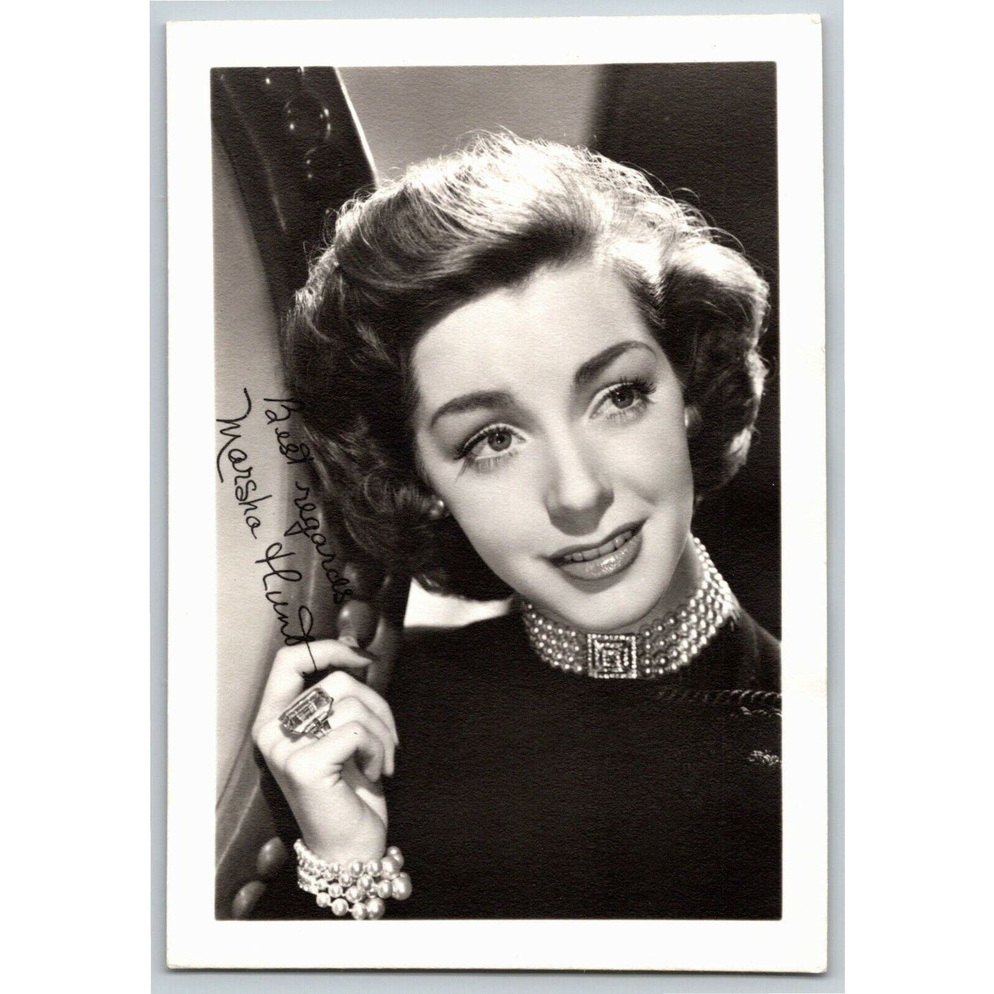 Marsha Hunt Leading Lady Promo Card - Ken Prag Coll. - VGC