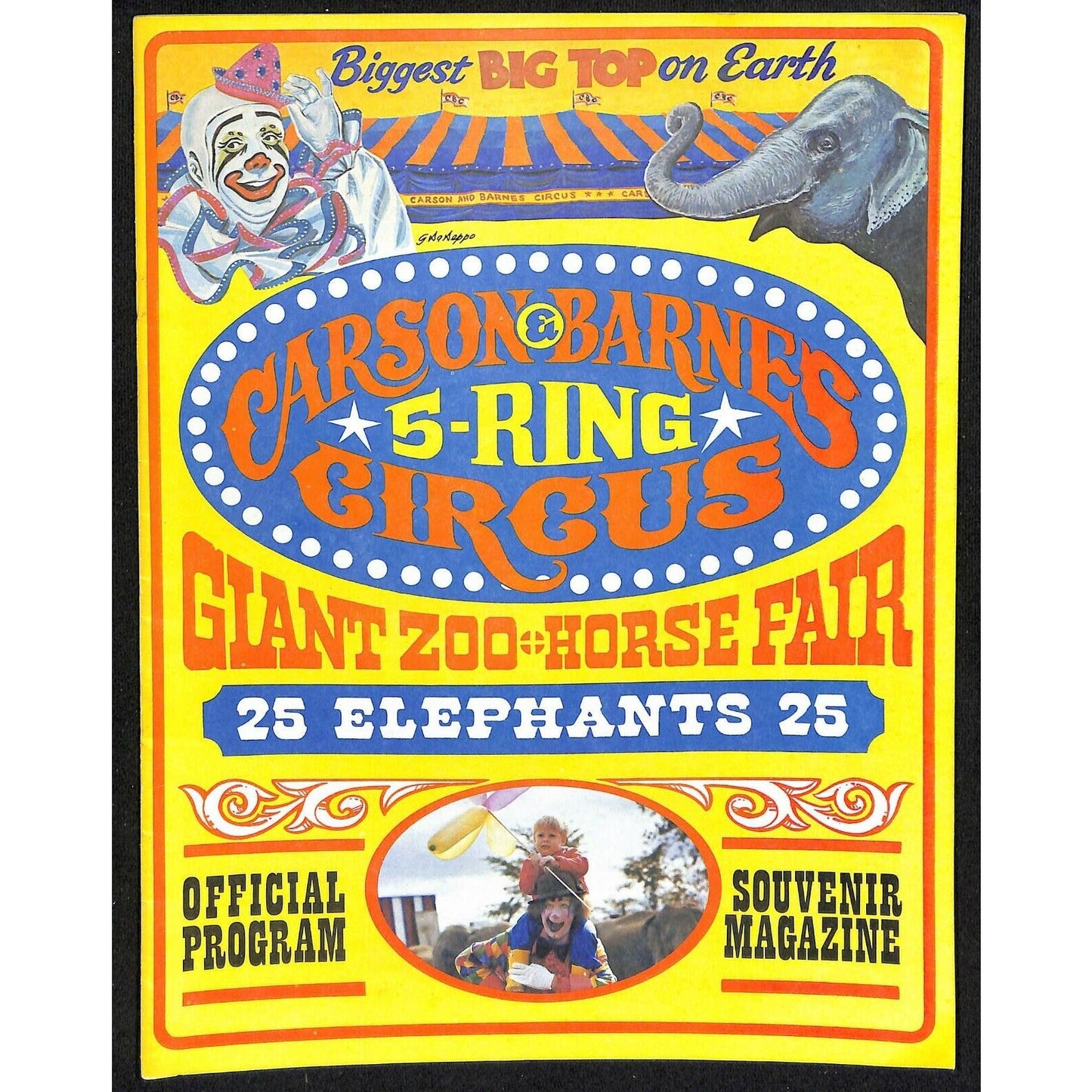 c1982 Carson & Barnes Circus Souvenir Program 16pp.