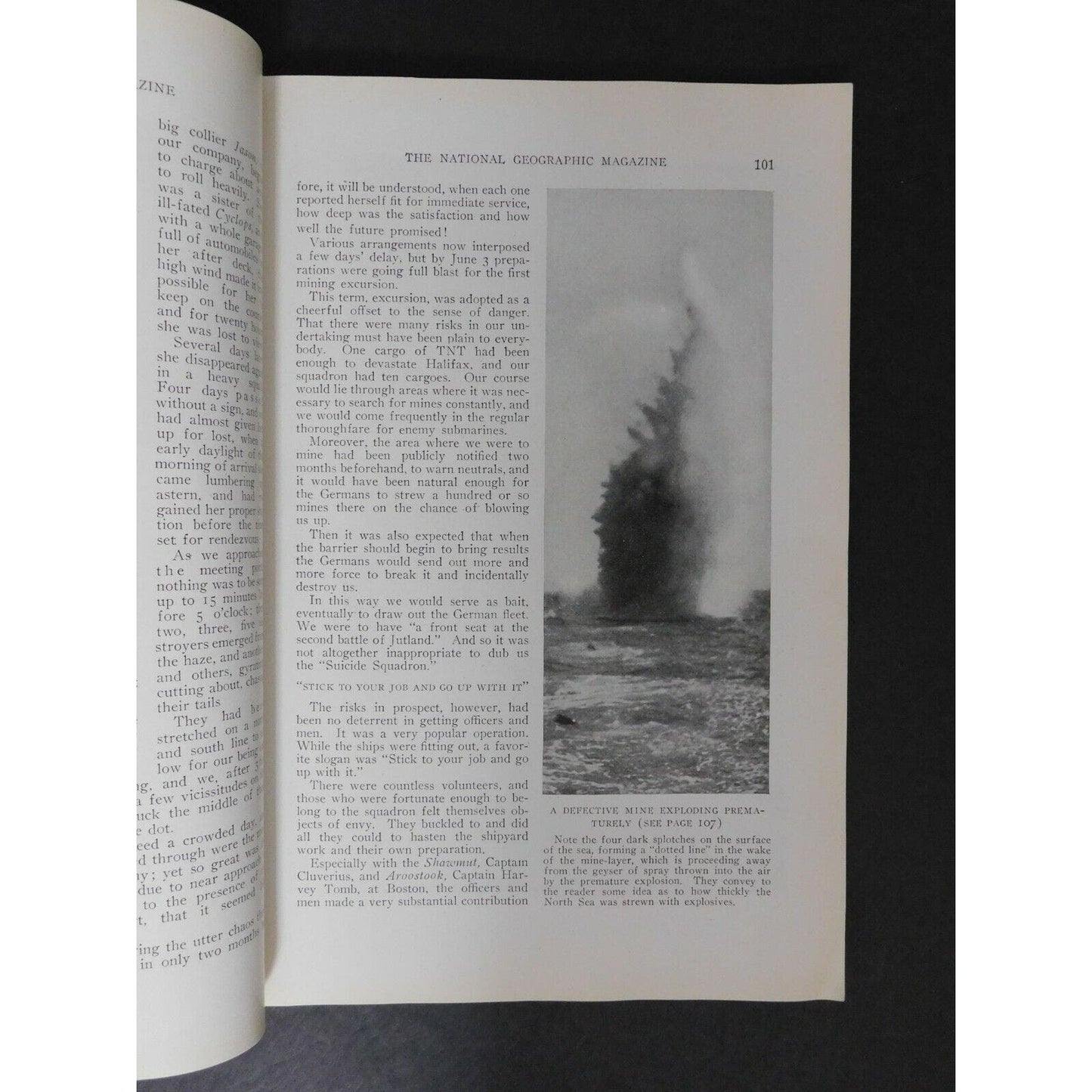 WWI Era National Geographic Feb 1919 - North Sea Mines - American Berries