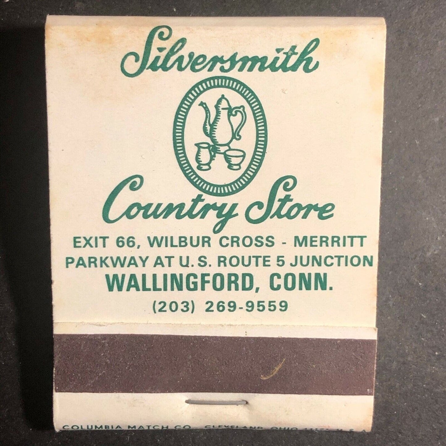 1970 Full Matchbook Silversmith Country Store Wallingford, CT Tercentenary B-day