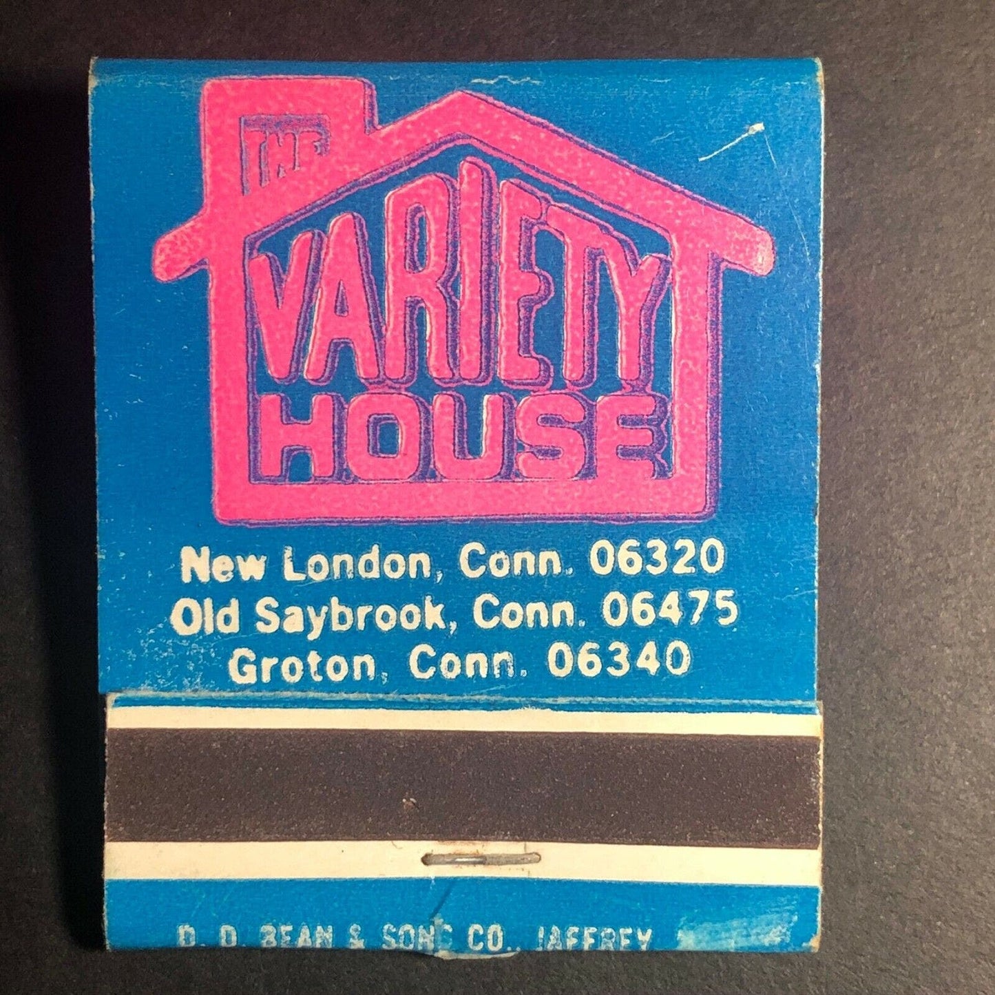 1970's-80's Full Matchbook "Variety House" (Home Elec.) New London Groton, CT