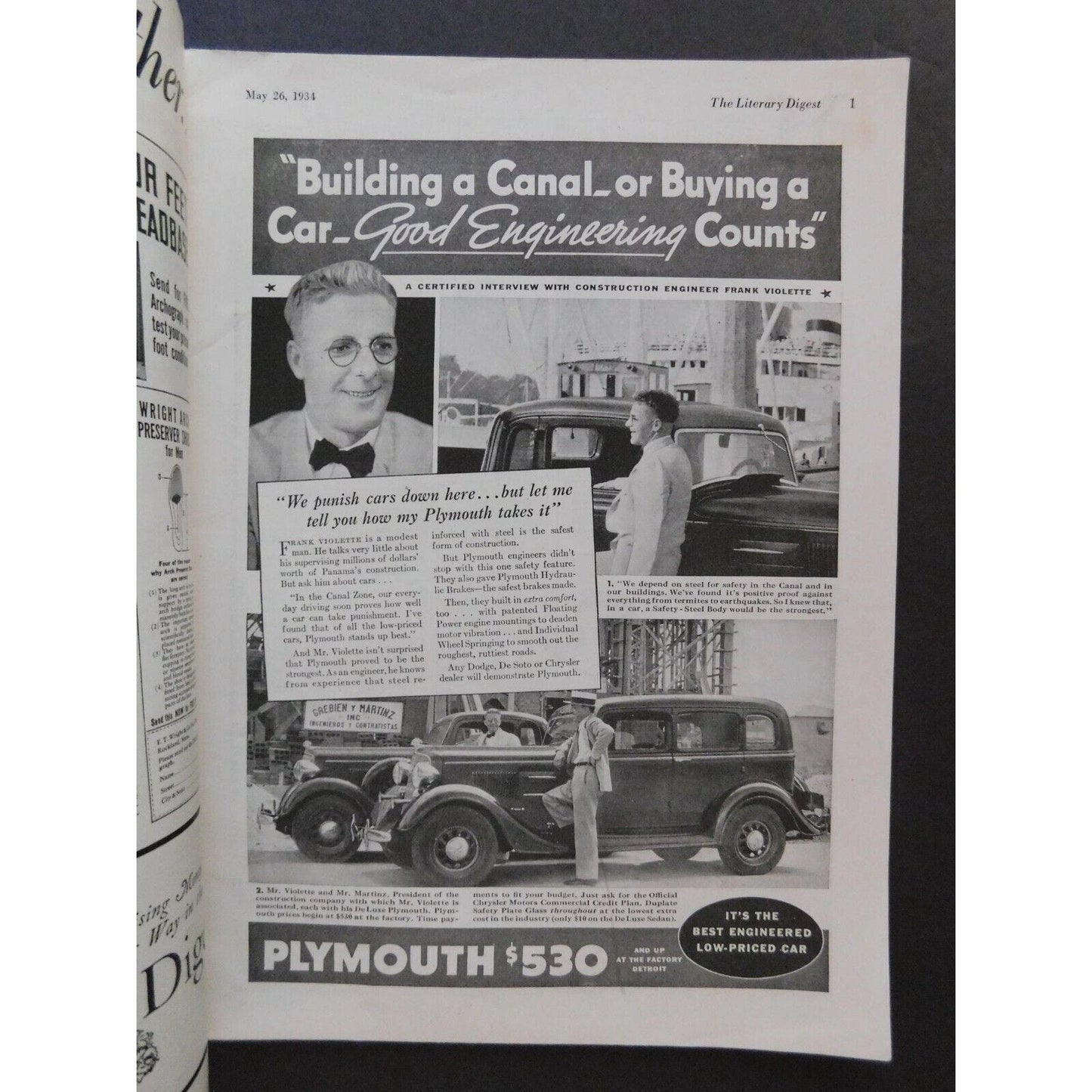 "The Literary Digest" May 26, 1934 Vol. 117 No. 2301 - 48 pgs.