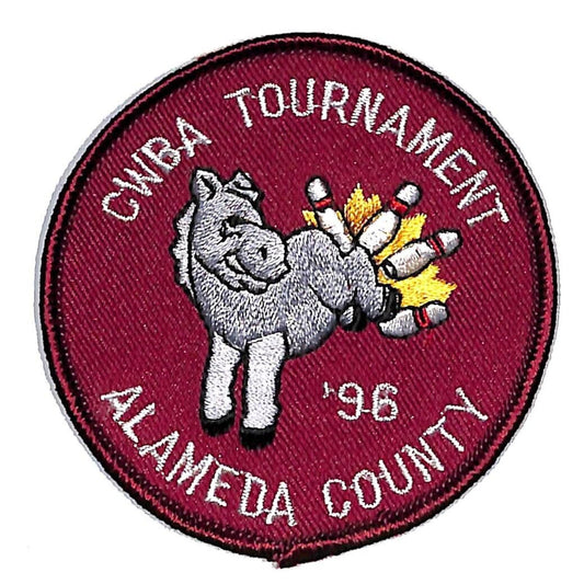'96 Alameda County Tournament CWBA Embroidered Bowling Patch