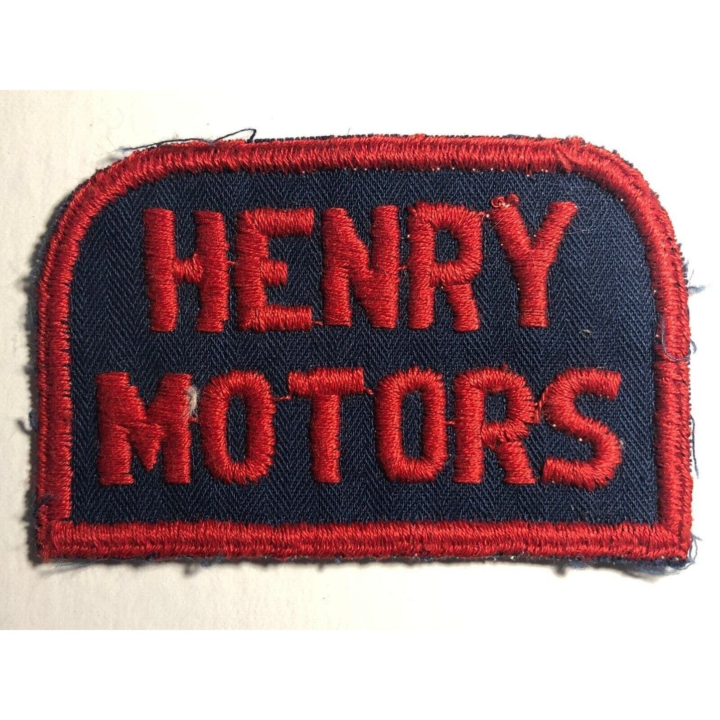 Henry Motors (Ford Dealer in Henry, IL ?) Embroidered Patch c1940's-50's VGC