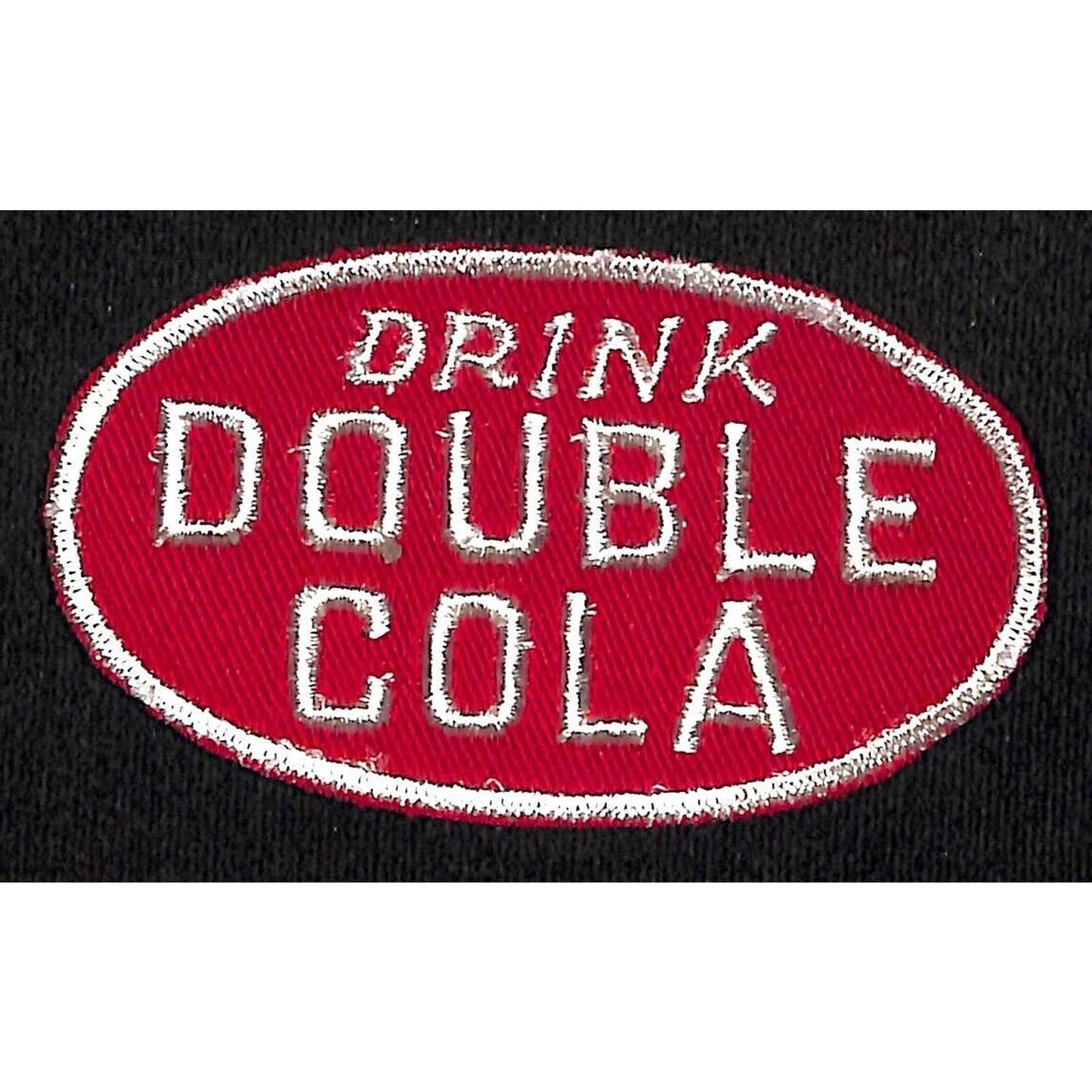 Double Cola Embroidered Soda Patch c1940's-50's - VGC Scarce