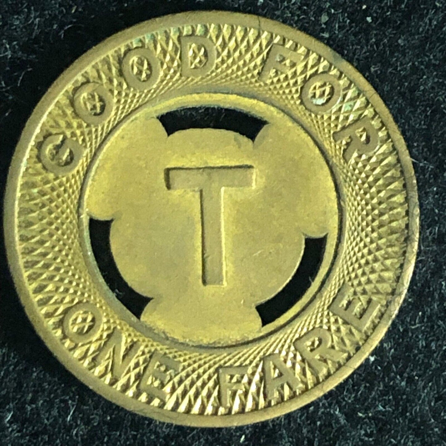 Twin City Lines, Inc. (Winston-Salem) G/F One Fare Token 20mm