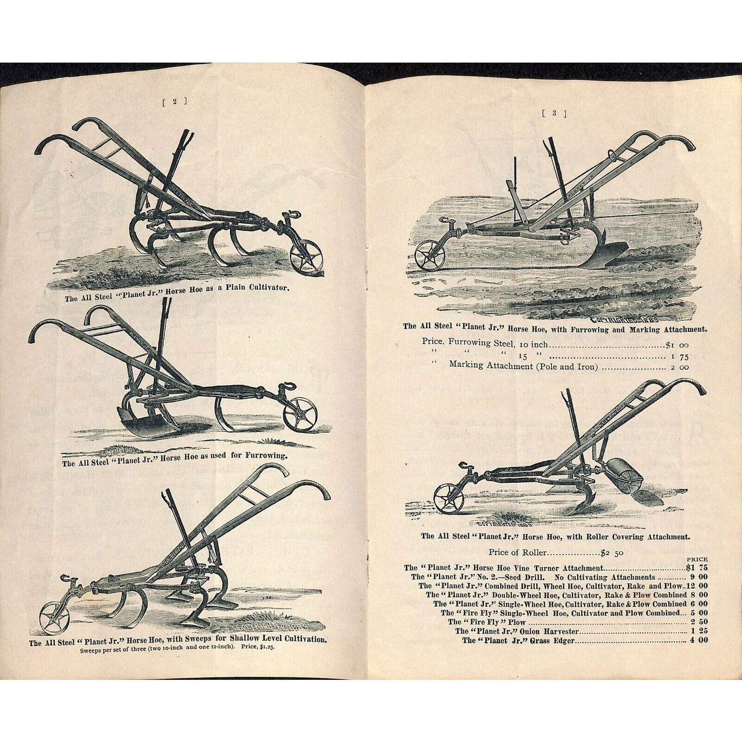 Scarce 1890 "G.C. Wickson & Co. Horticultural Implements" Catalog 8pp SF, CA